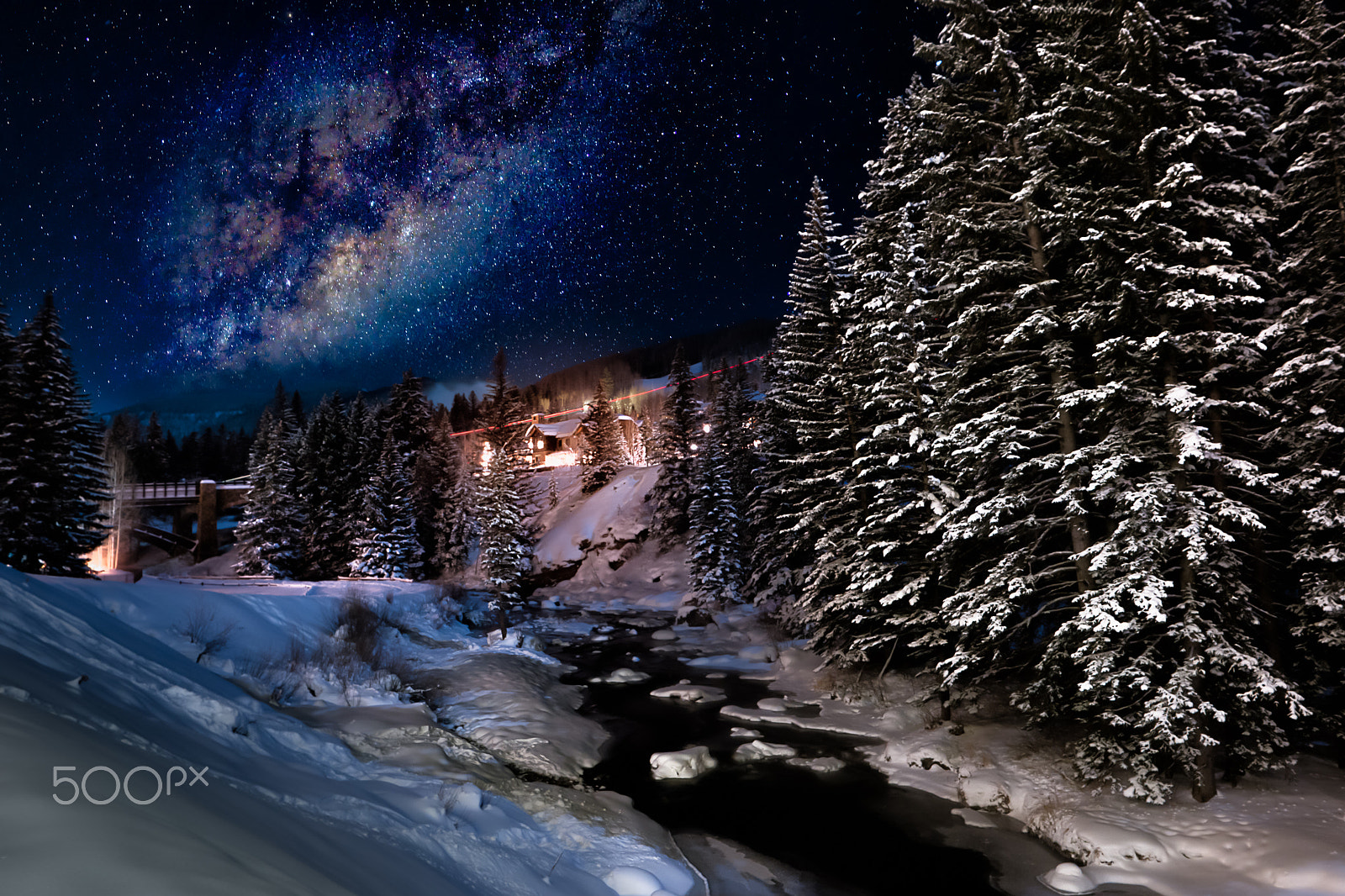 Samsung NX 16-50mm F3.5-5.6 Power Zoom ED OIS sample photo. Snow under the stars photography