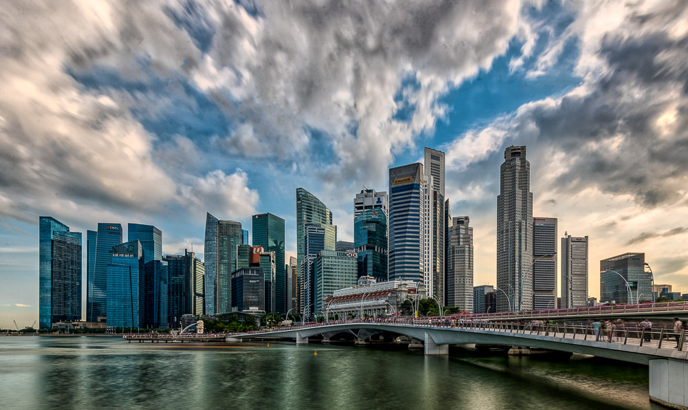 Nikon AF-S Nikkor 16-35mm F4G ED VR sample photo. Singapore skyline photography
