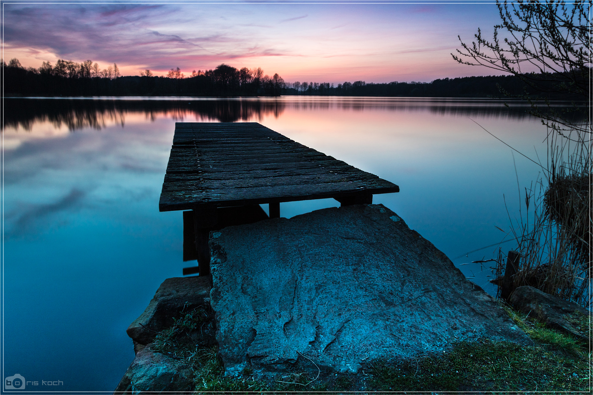 Canon EOS 760D (EOS Rebel T6s / EOS 8000D) sample photo. Torfmoorsee blaue stunde photography