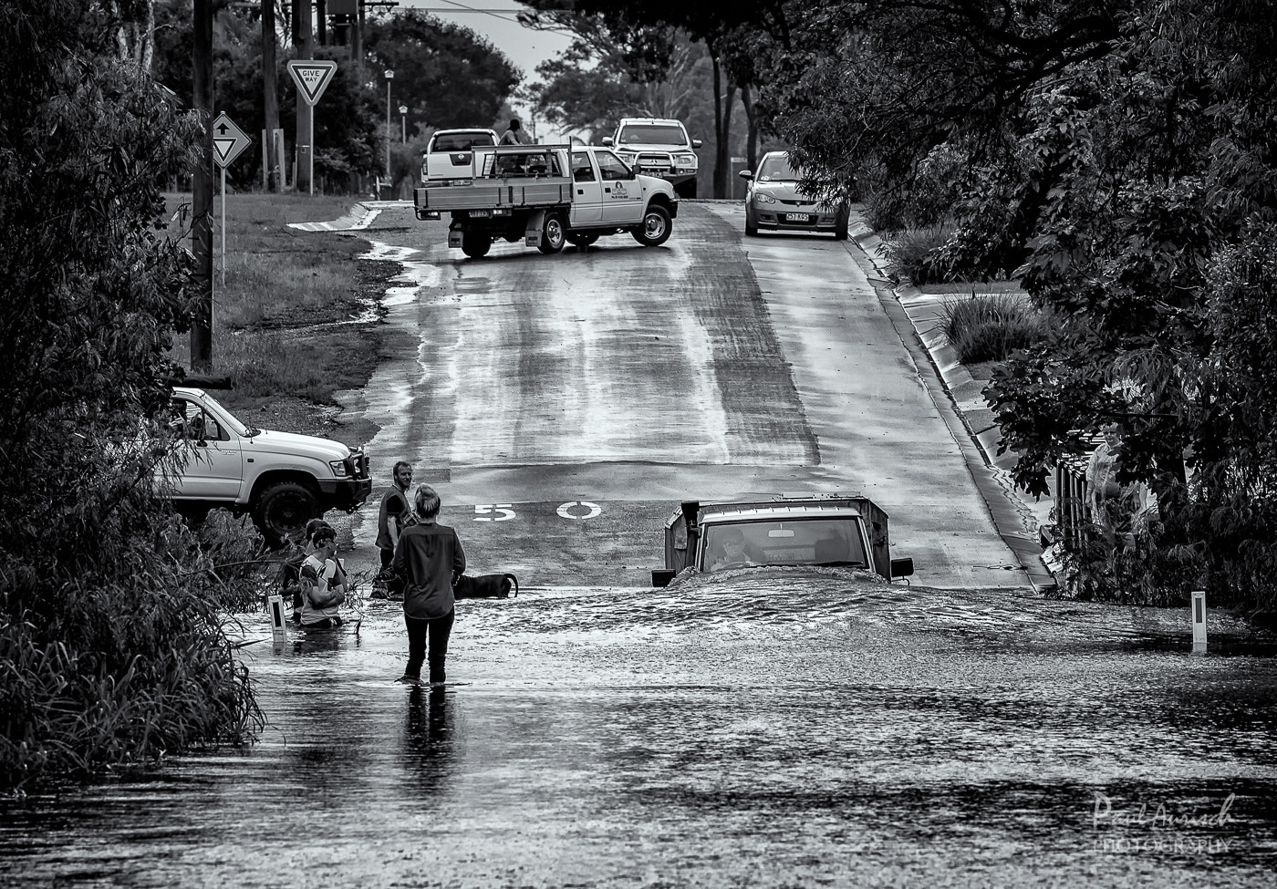 Nikon D7000 + Nikon AF-S Nikkor 70-200mm F4G ED VR sample photo. Cyclone debbie river crossing photography