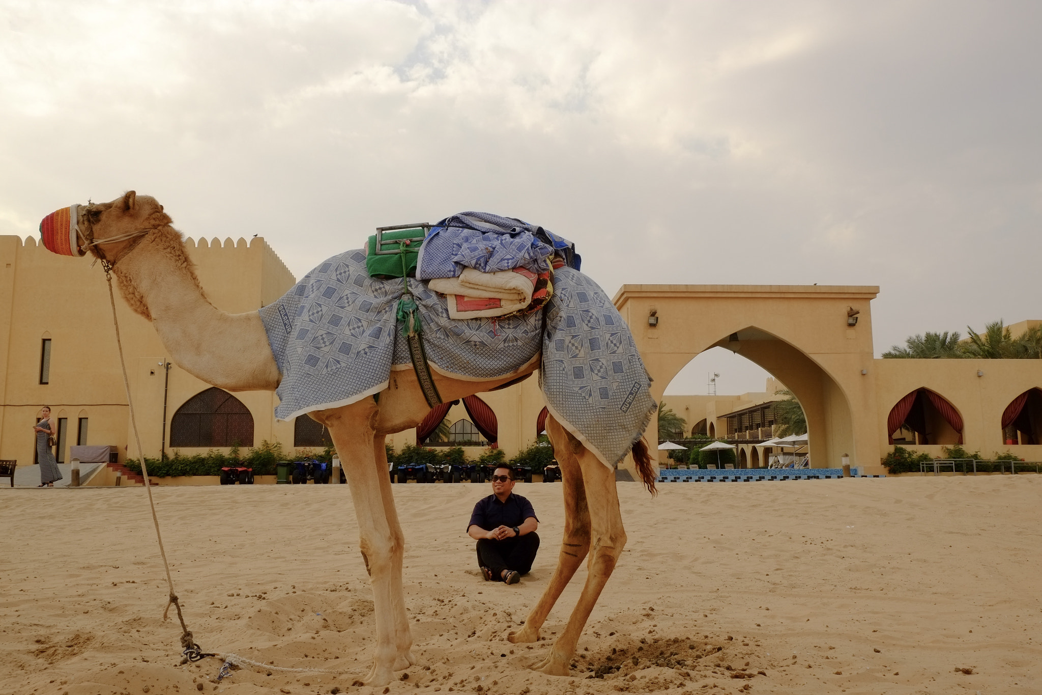 Fujifilm X-E1 + Fujifilm XF 18-55mm F2.8-4 R LM OIS sample photo. Picture with the camel - tilal liwa photography