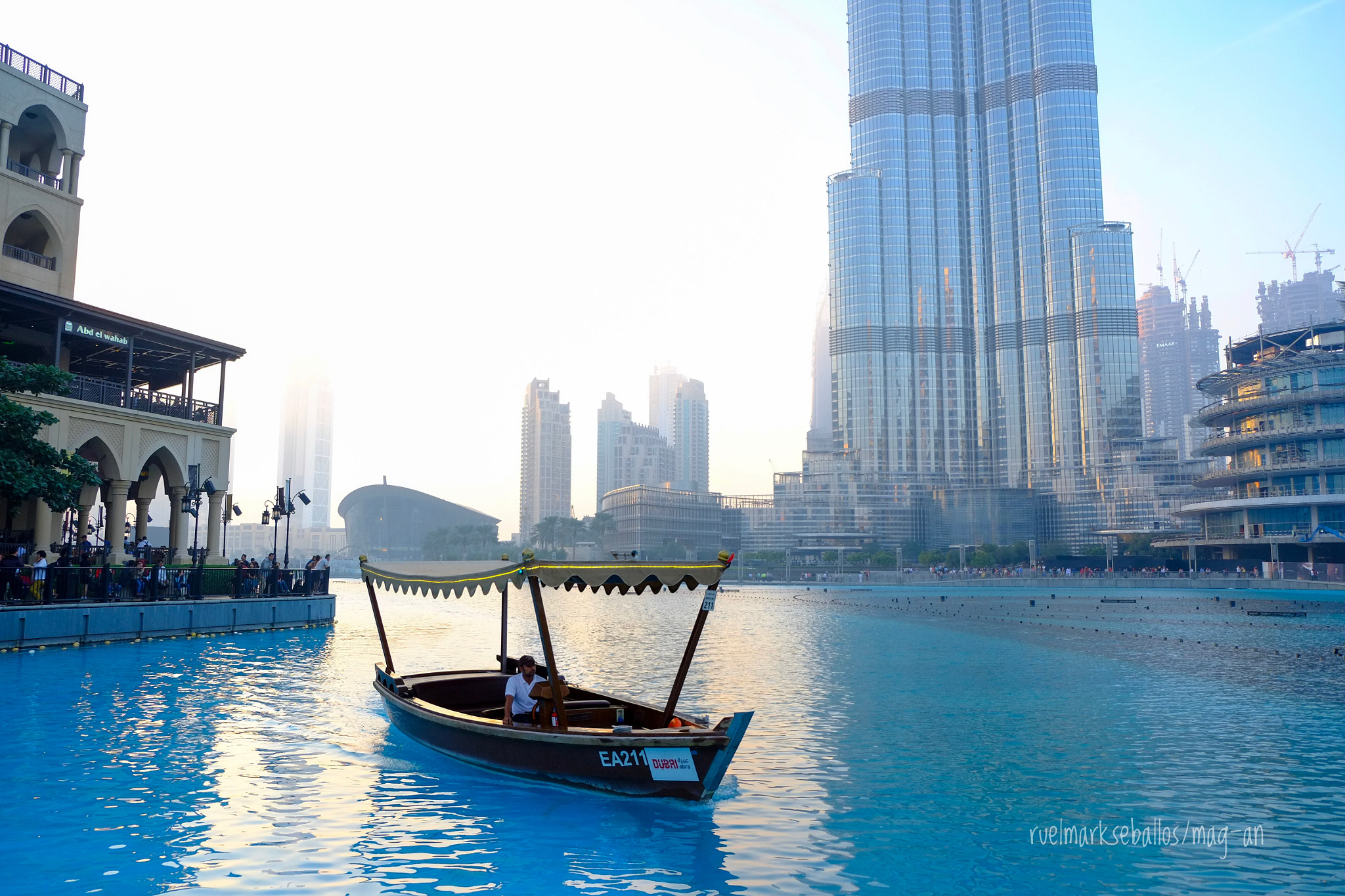 Fujifilm X-E1 + Fujifilm XF 18-55mm F2.8-4 R LM OIS sample photo. Boatride at burj khalifa- dubai photography