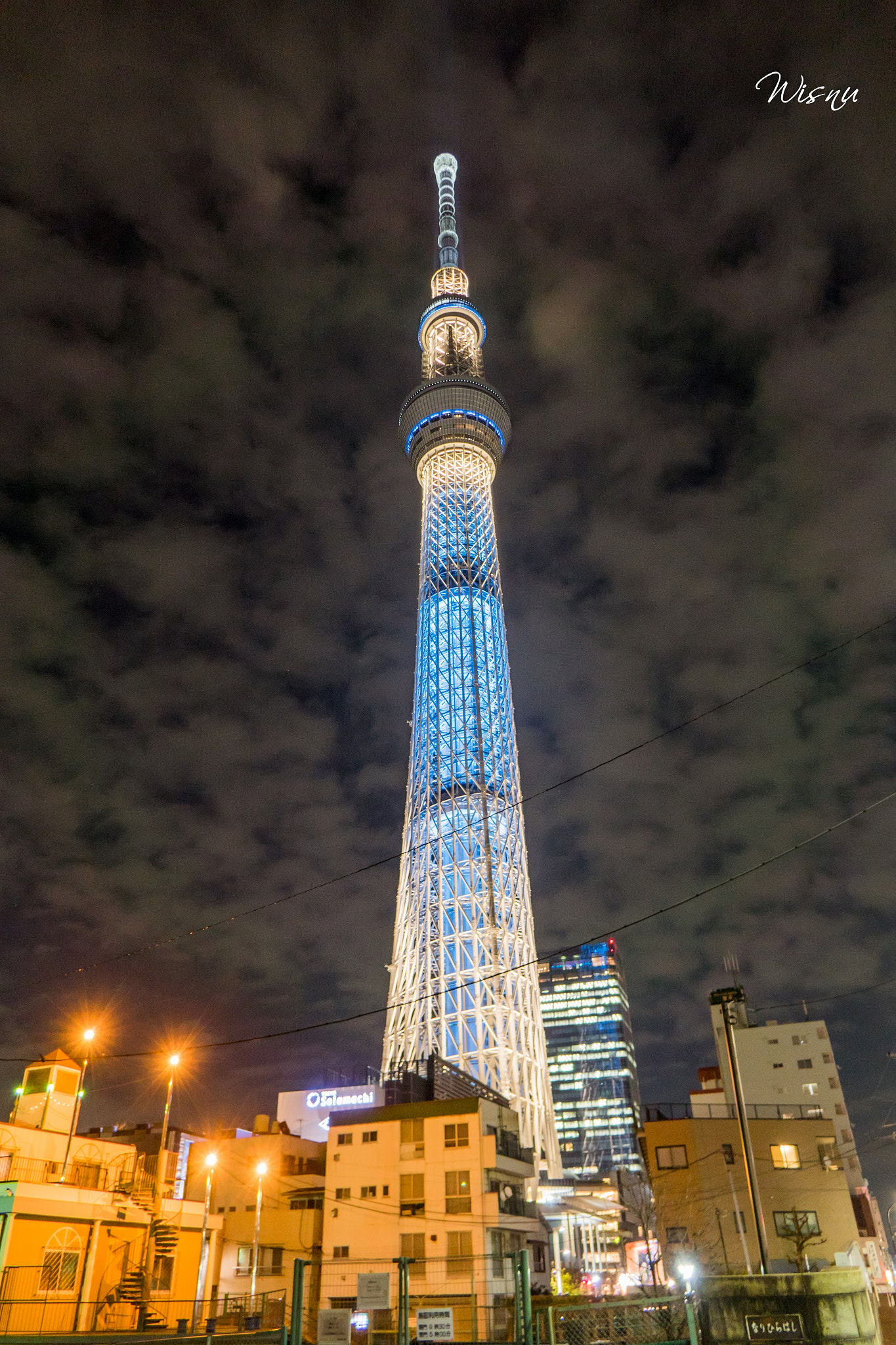 24-200mm F2.8 sample photo. A night view of tokyo skytree photography