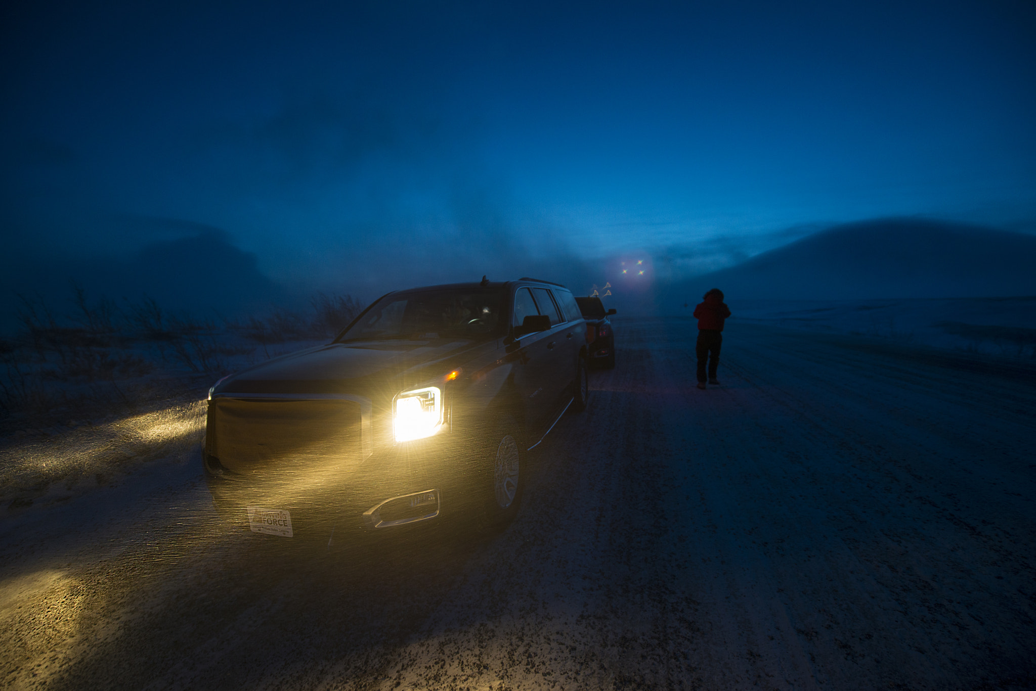 Nikon AF-S Nikkor 14-24mm F2.8G ED sample photo. 驾驶在暴风雪中 photography