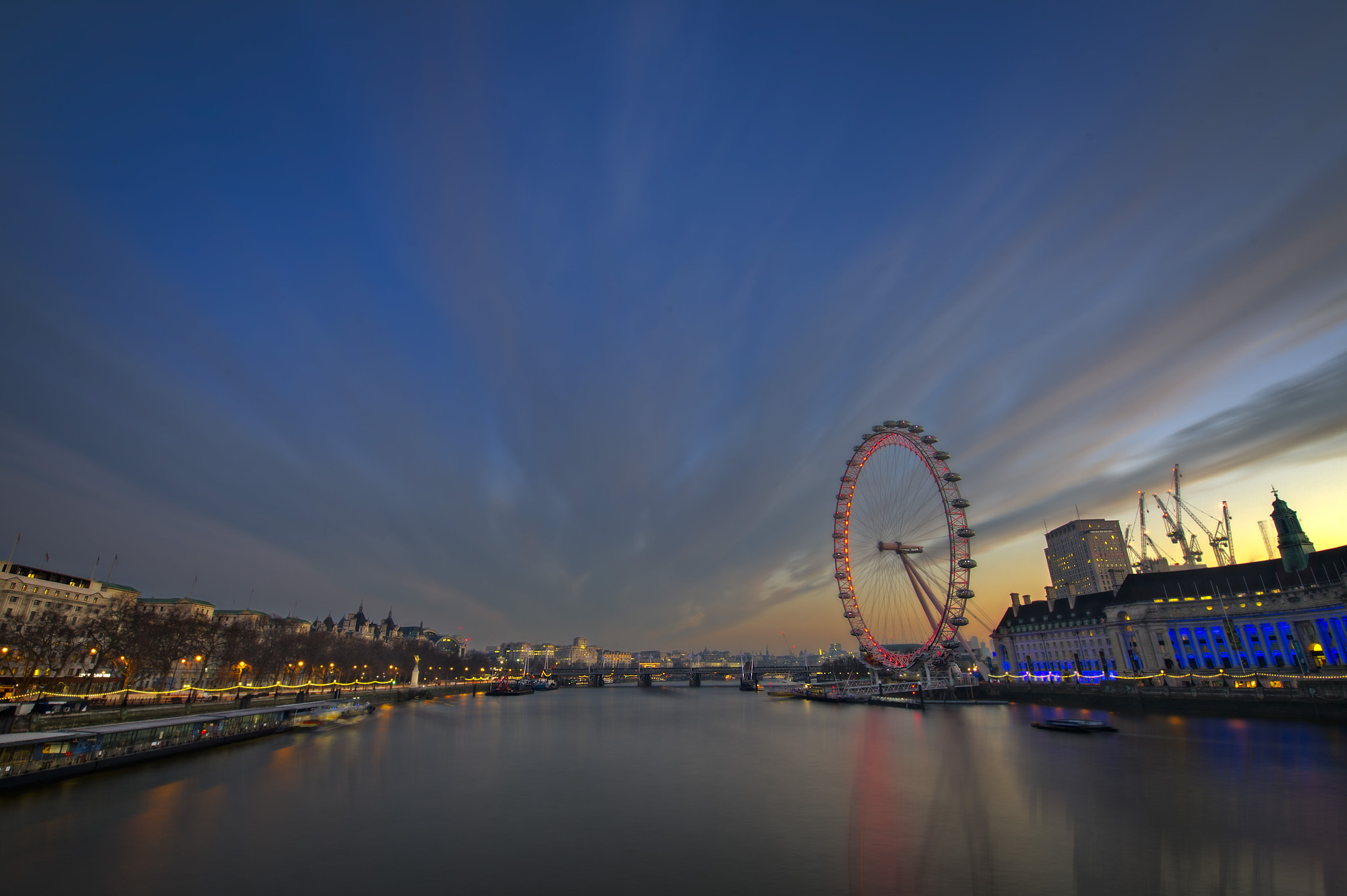 Nikon D3S + Nikon AF-S Nikkor 14-24mm F2.8G ED sample photo. River thames and london eye photography