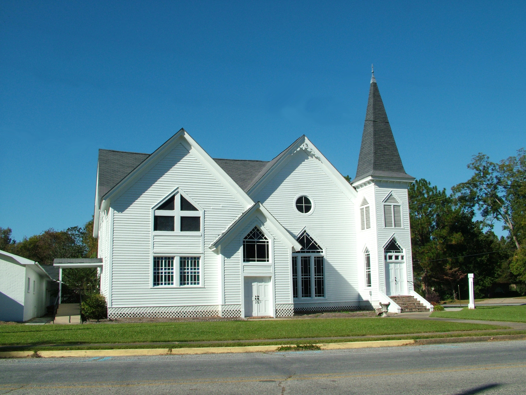 Fujifilm FinePix S7000 sample photo. White church - decatur, mississippi photography