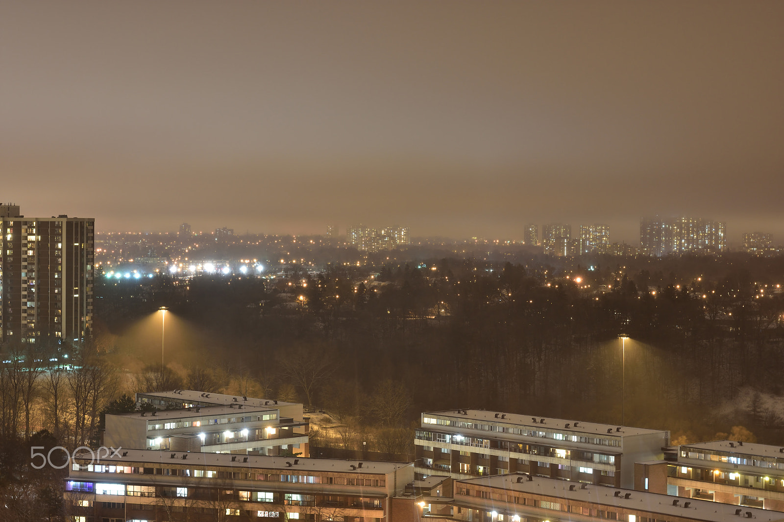 Nikon D7200 + Nikon AF-S Nikkor 50mm F1.8G sample photo. Long exposure on snowy night 2 photography