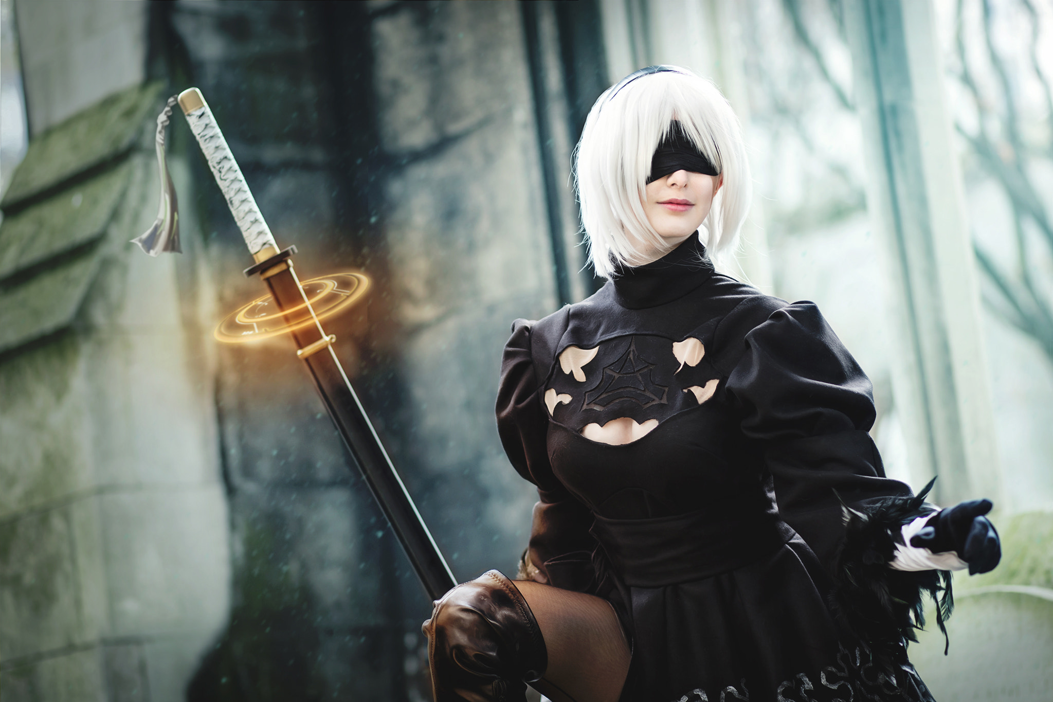 Canon EOS 5DS sample photo. Sword and girl photography