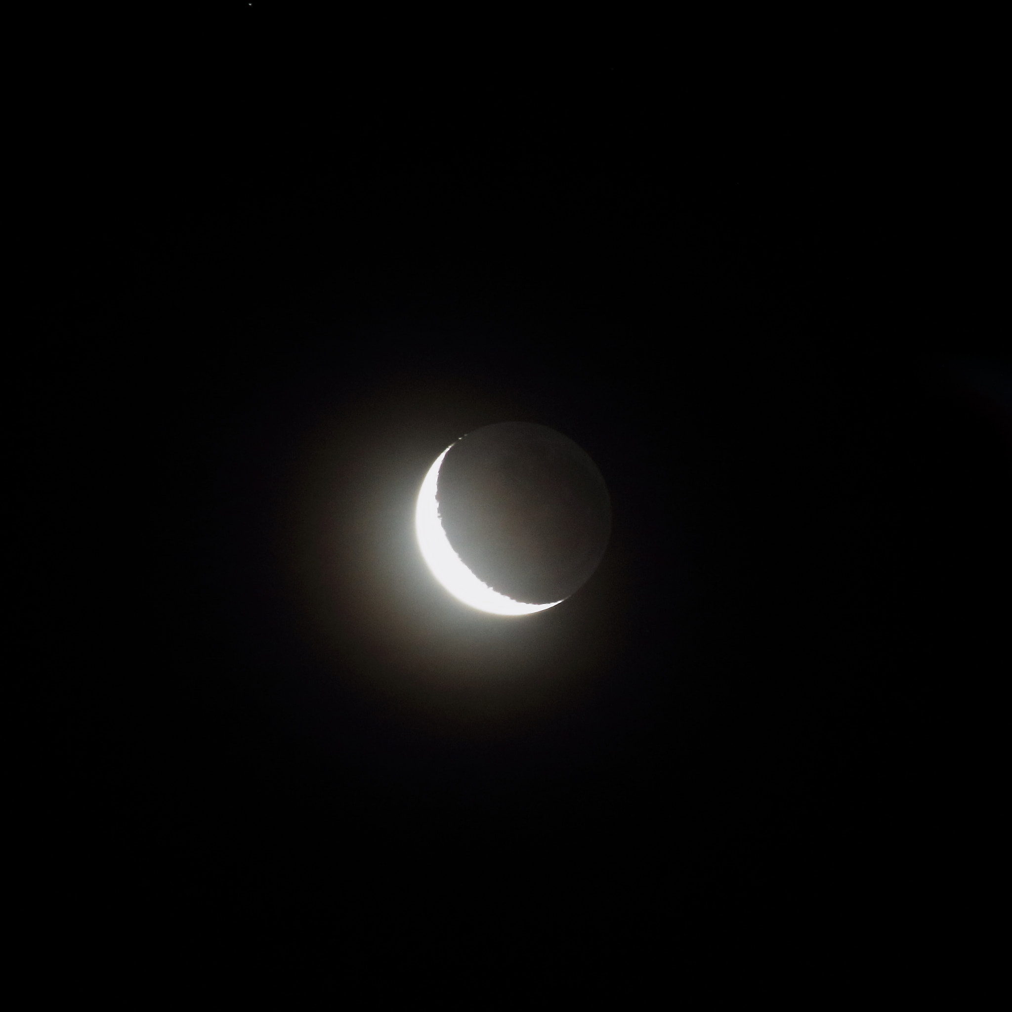 Canon EOS 70D sample photo. Tonights moon and earthshine. photography