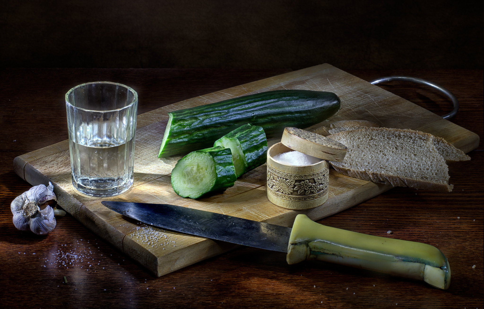 Sony a99 II + Tamron SP AF 90mm F2.8 Di Macro sample photo. Vodka and fresh cucumber photography