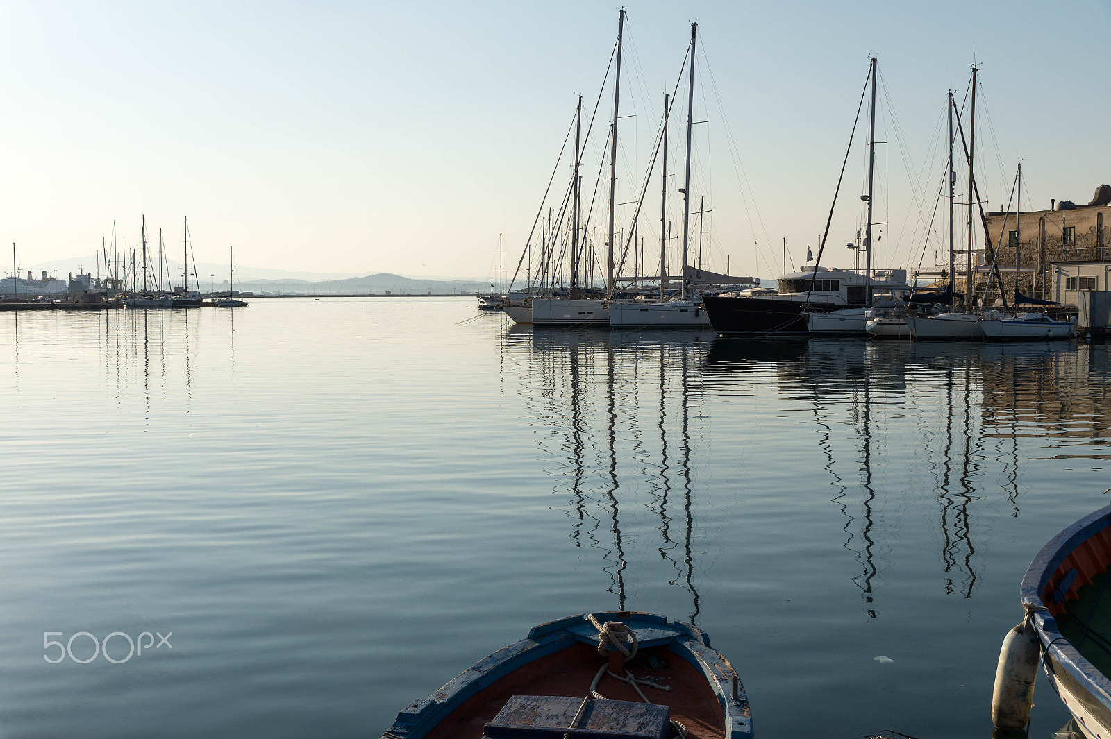 Sony SLT-A58 sample photo. Sunrise at a sicilian harbor photography