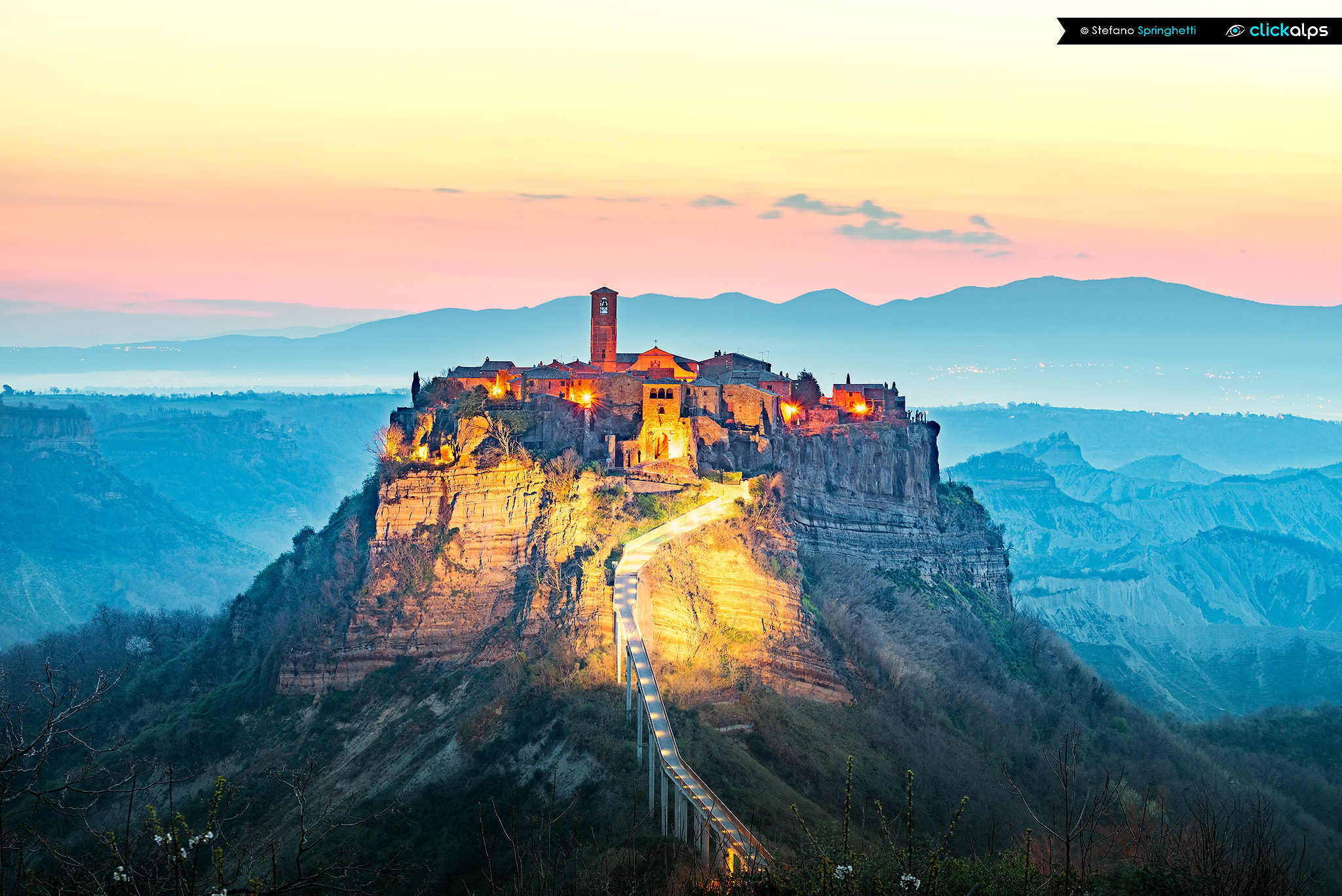 Nikon AF-S Nikkor 70-200mm F4G ED VR sample photo. Civita di bagnoregio photography