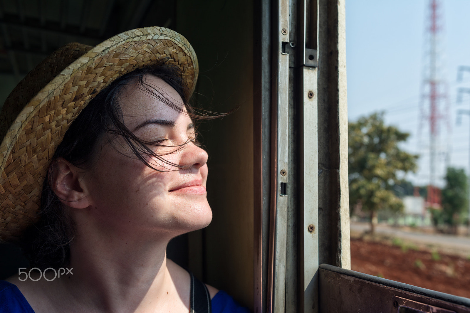 Nikon D7100 + Sigma 18-35mm F1.8 DC HSM Art sample photo. Happy girl enjoying the wind in her face photography