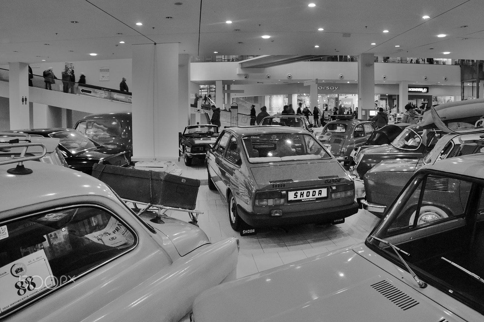 Nikon Coolpix P6000 sample photo. Most, czech republic - march 18, 2017: skoda garde of 1983 in department store photography