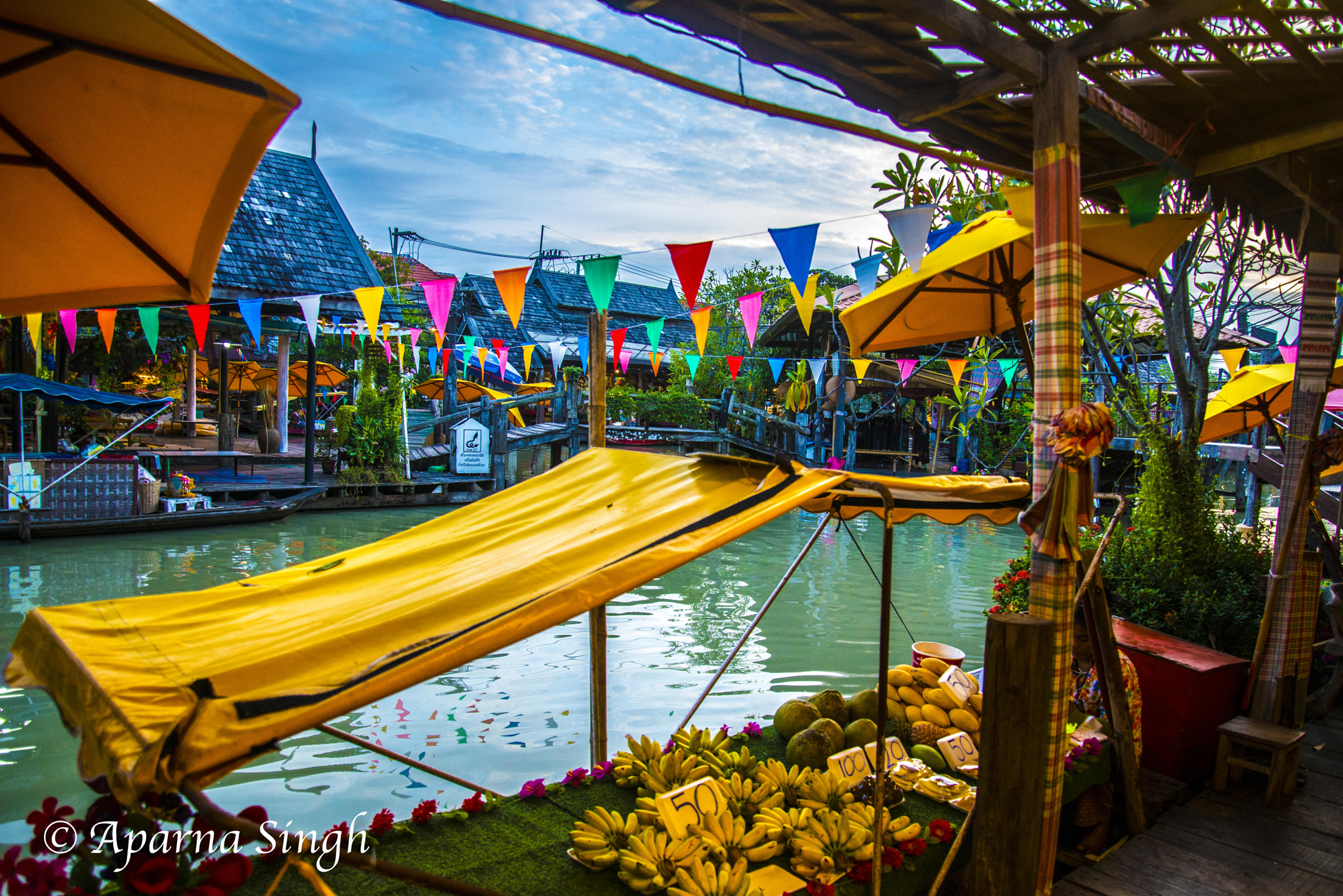 Nikon D800 sample photo. Pattaya floating market photography