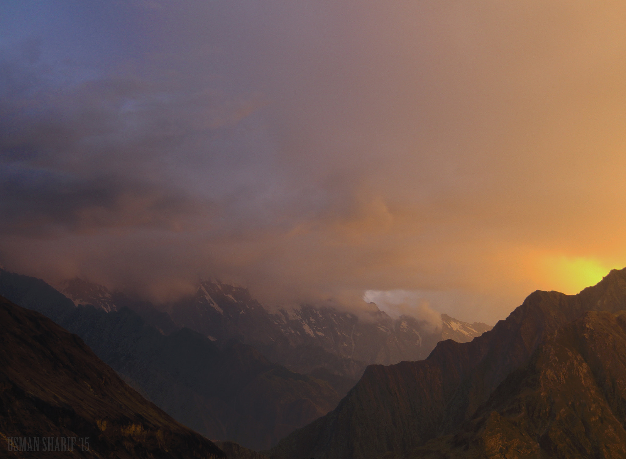 Canon EF-S 18-200mm F3.5-5.6 IS sample photo. Hunza sunset! photography