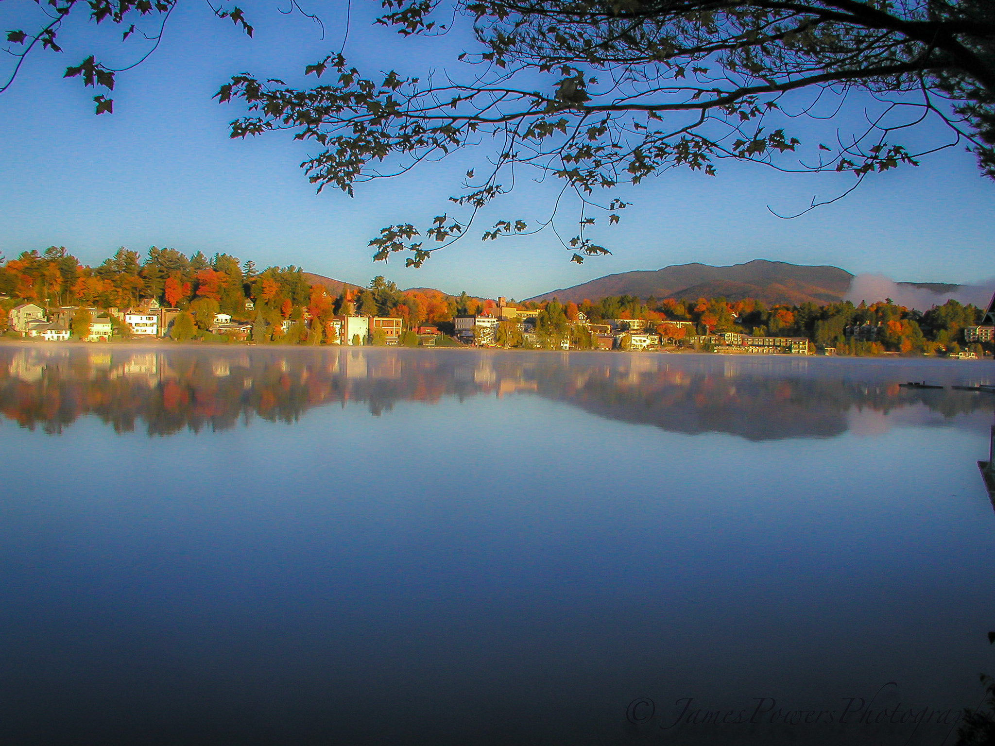 Olympus C4040Z sample photo. Mirror lake, lake placid photography