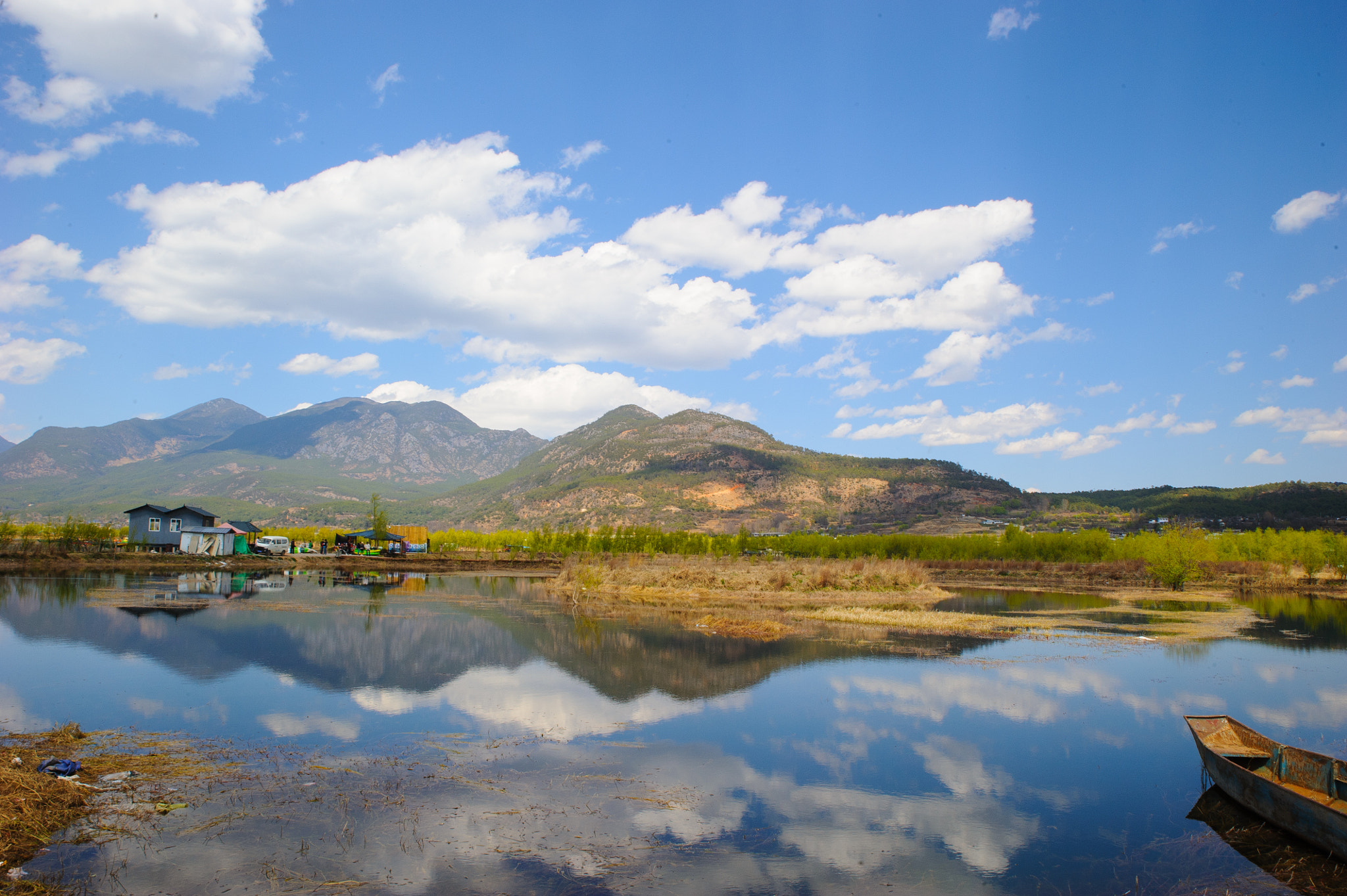 Nikon D700 sample photo. Lashihai wetland photography