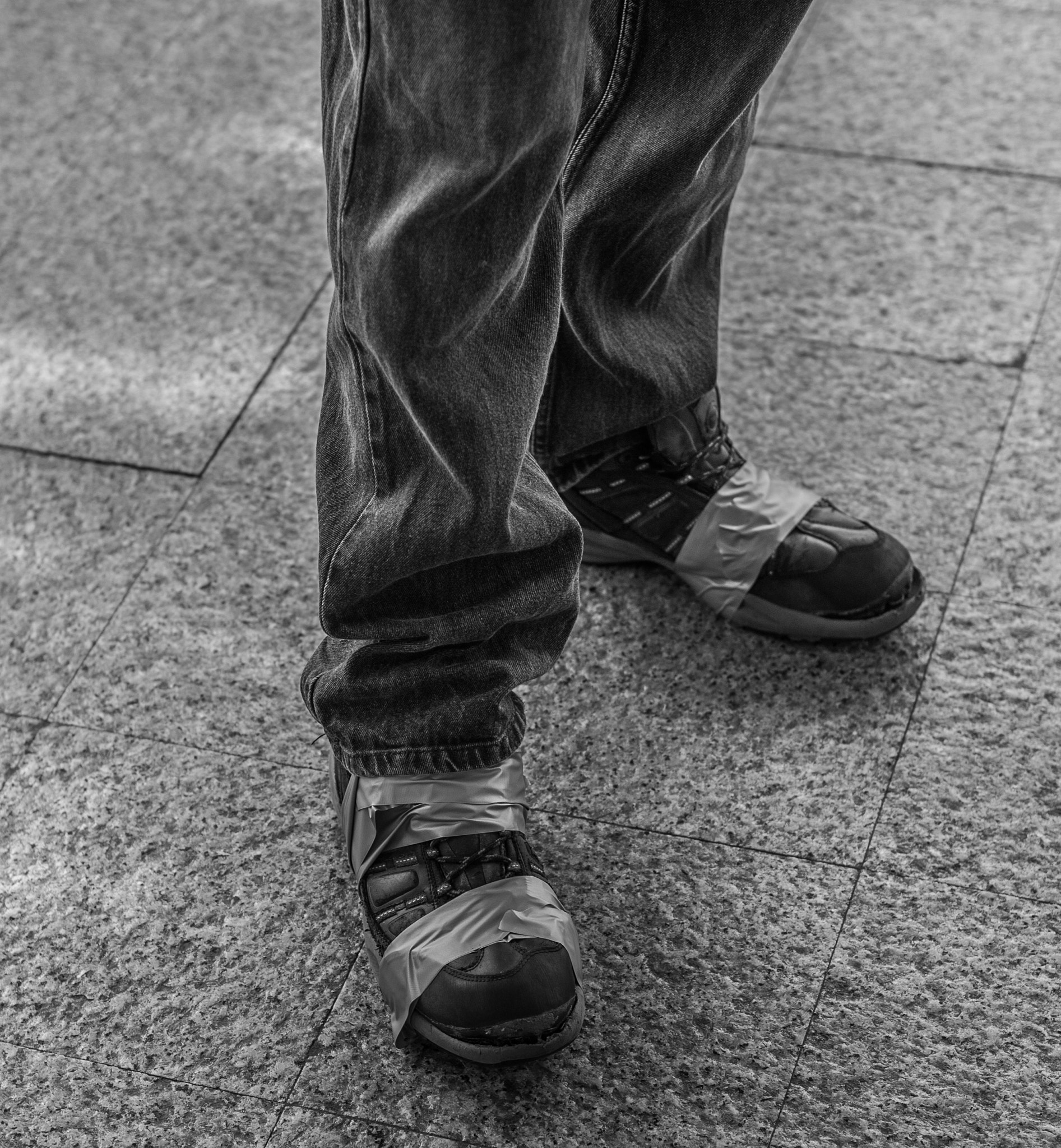 Nikon D700 sample photo. New style shoes b&w photography