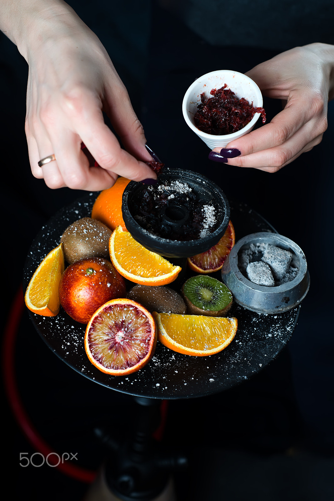 AF Nikkor 50mm f/1.8 sample photo. Hookah with fruits photography