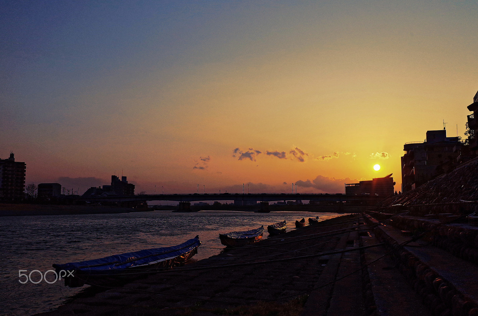 Ricoh GR + GR Lens sample photo. Around dusk　～陽が暮れる頃～ photography