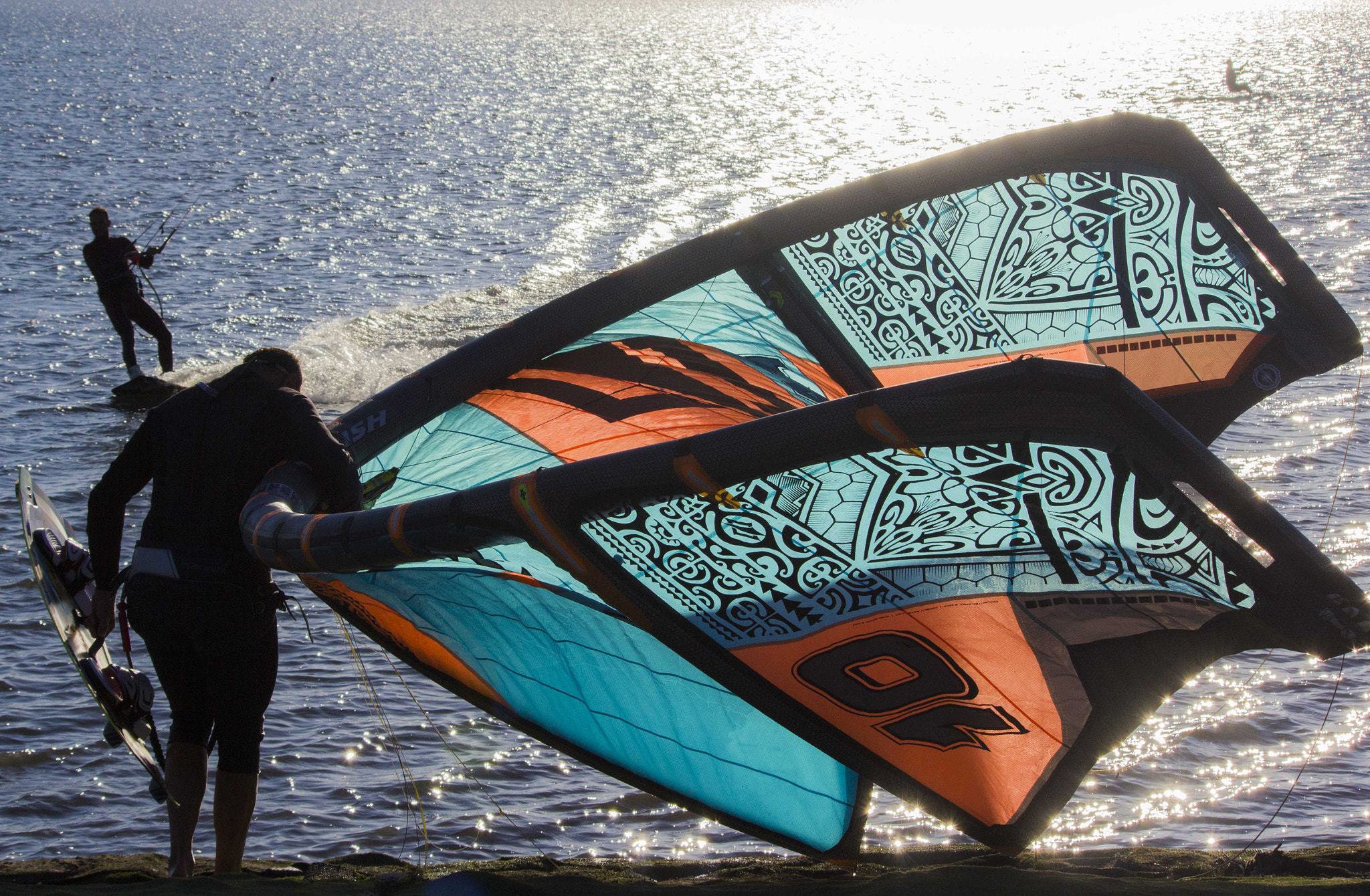 Canon EF-S 55-250mm F4-5.6 IS II sample photo. Kitesurf photography
