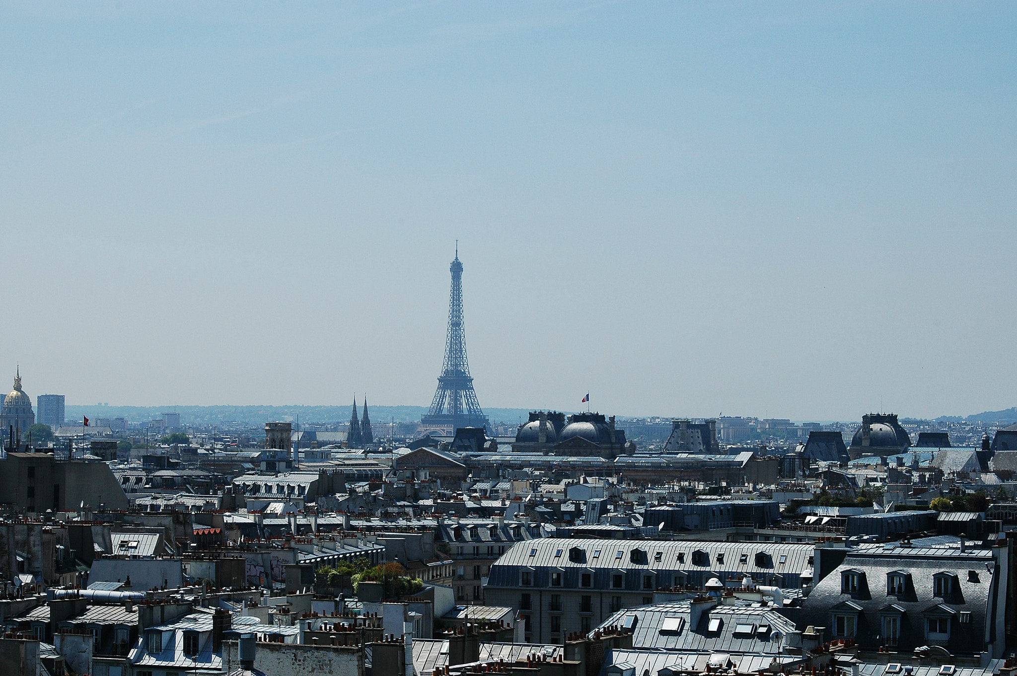 Nikon D70 + AF Zoom-Nikkor 28-80mm f/3.3-5.6G sample photo. Paris panorama beaubourg toits atana studio photography