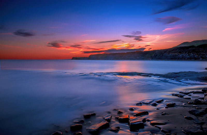 Nikon AF-S Nikkor 24-70mm F2.8G ED sample photo. Kimmeridge sunset dorset uk photography