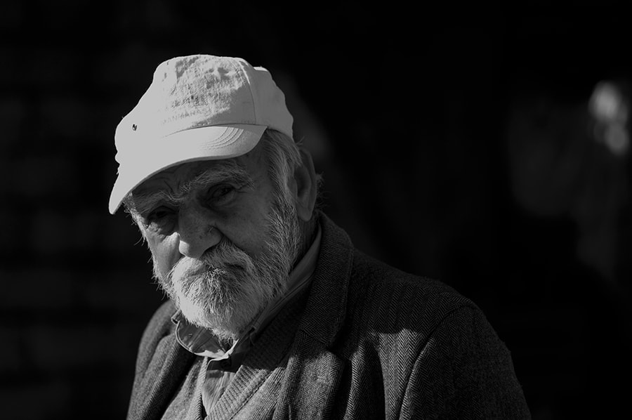 Pentax K20D sample photo. Old men photography