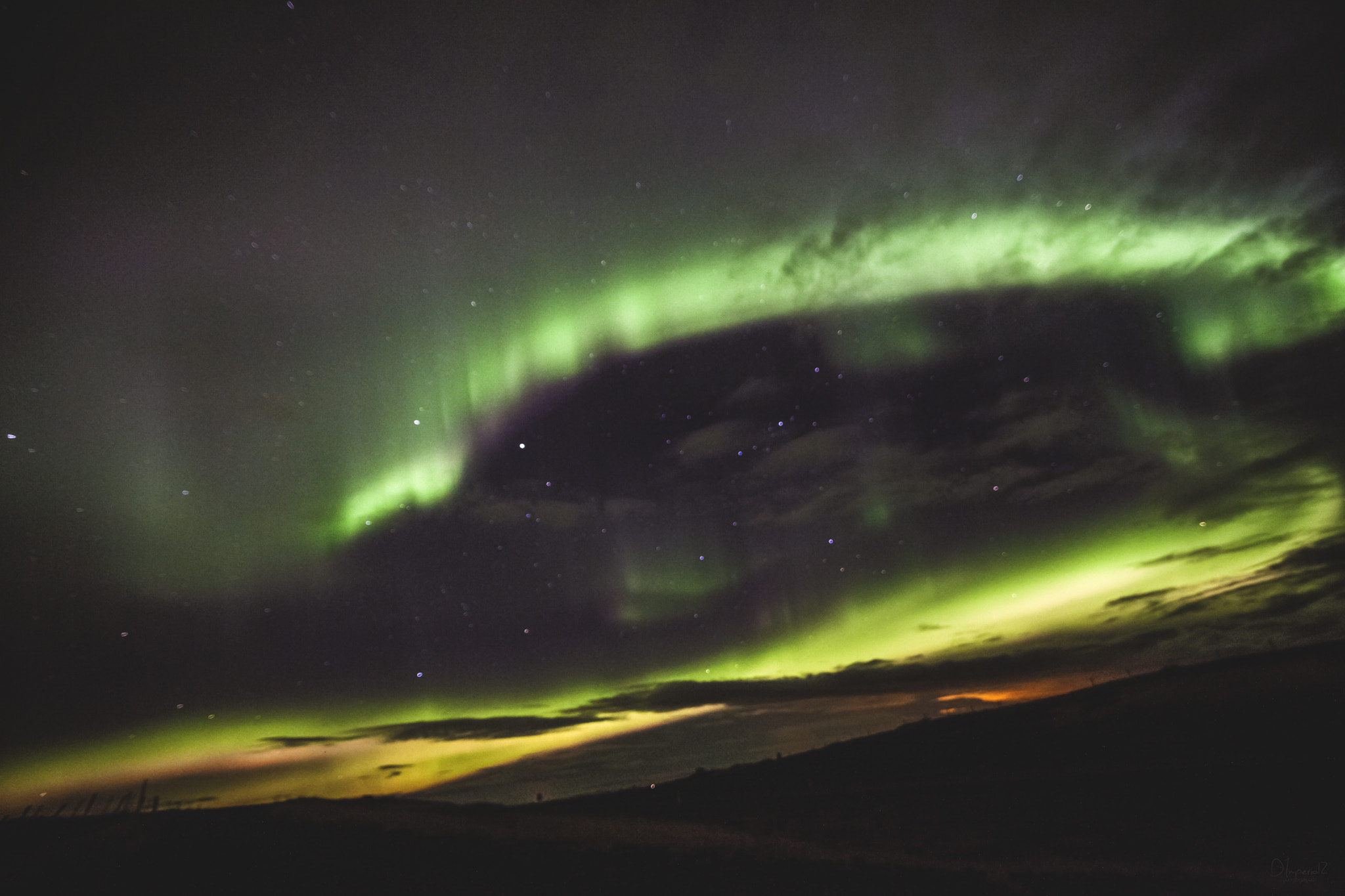 Sigma 20mm EX f/1.8 sample photo. Aurora borealis 31.03.2017 photography