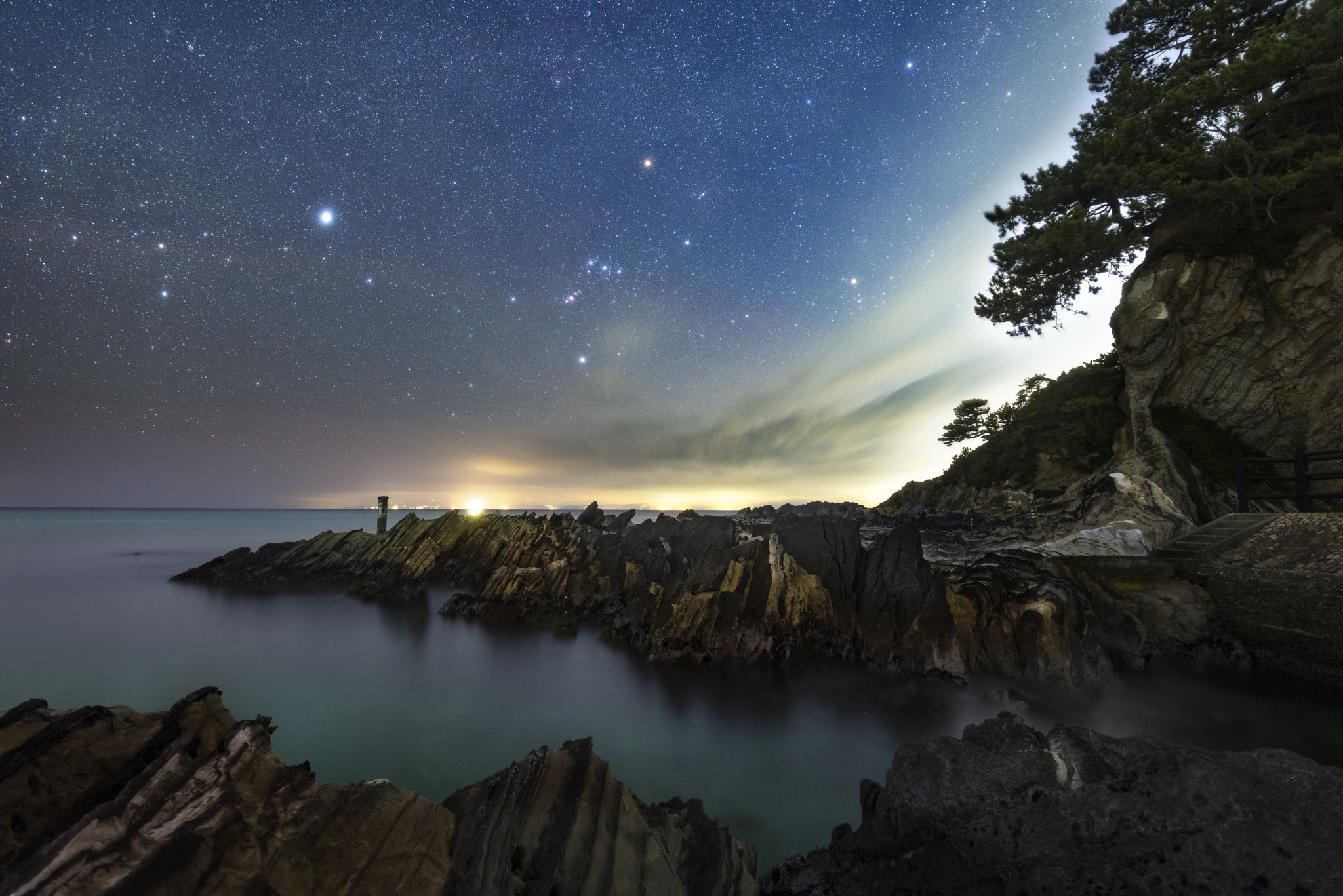 Nikon D810A sample photo. Cove and stars photography