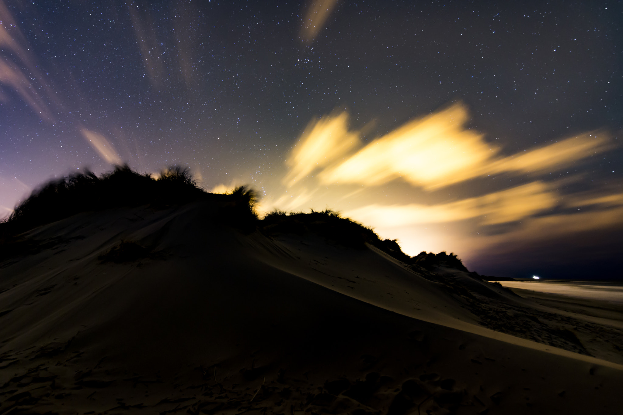 Nikon D600 + Tamron SP 15-30mm F2.8 Di VC USD sample photo. Windy night clouds photography