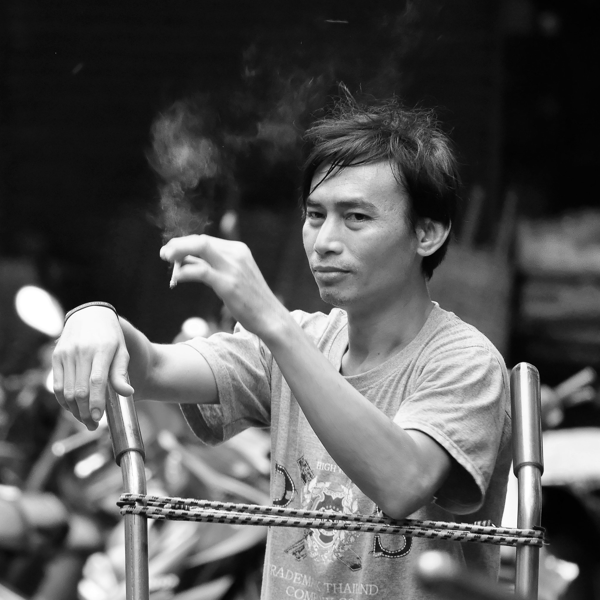 Nikon D90 sample photo. Smoking thai photography
