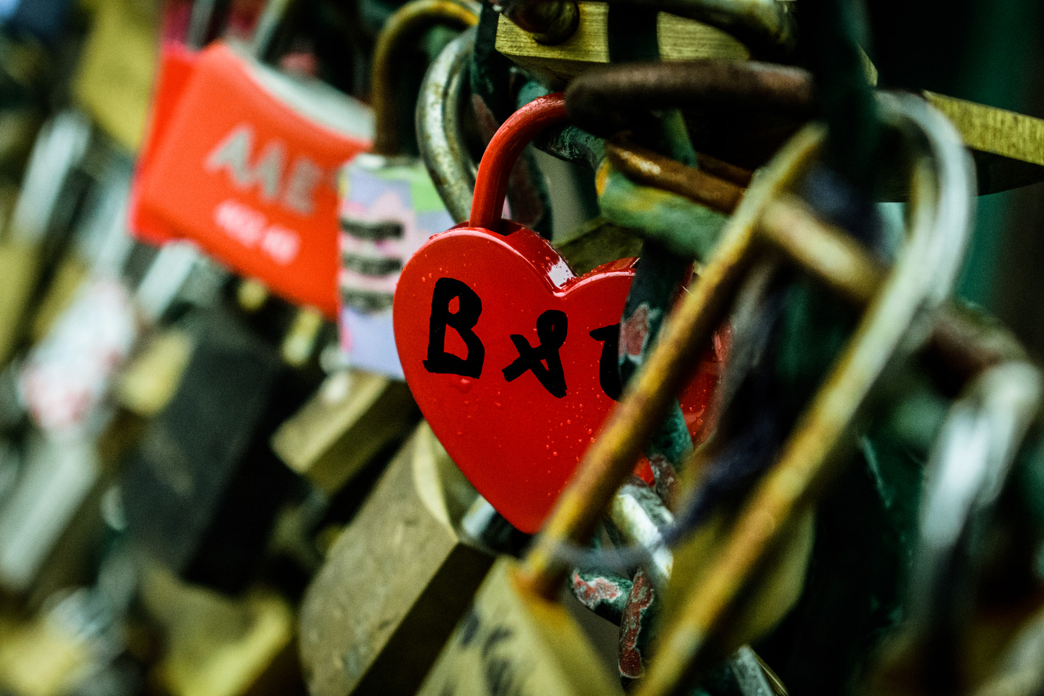 Nikon D3400 sample photo. True love @ lovelockbridge photography
