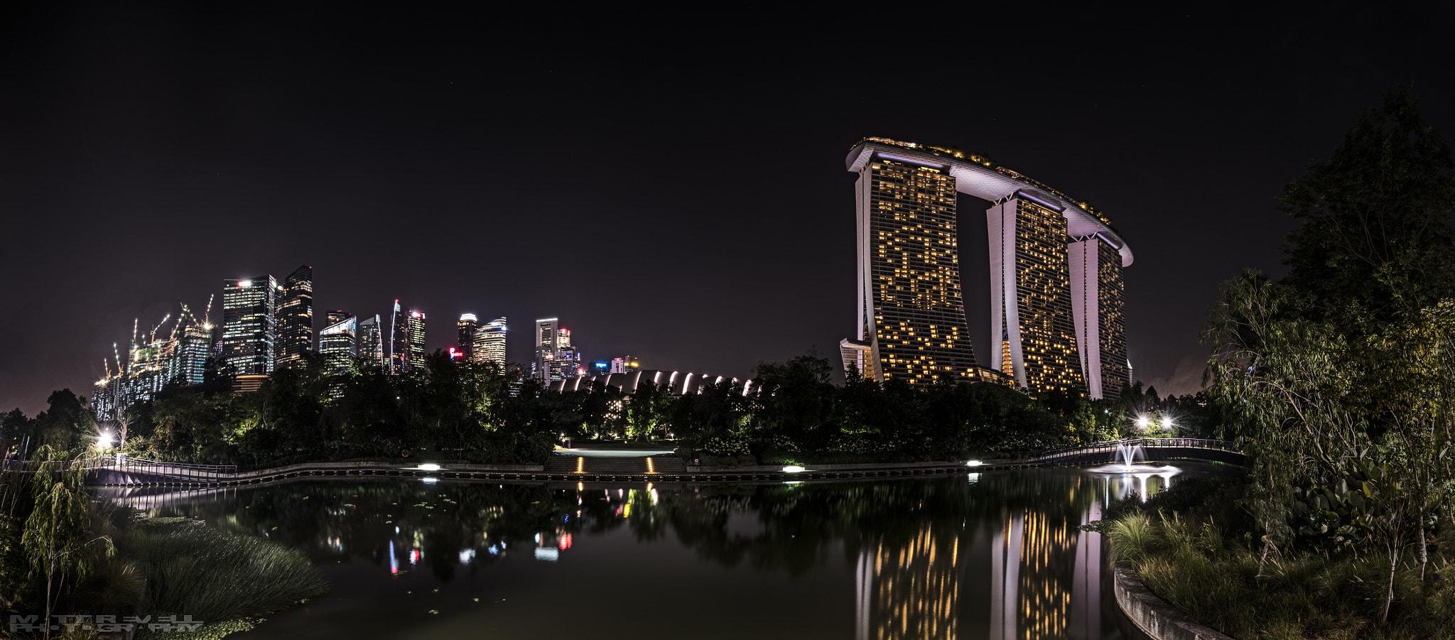 Nikon D810 + Nikon AF-S Nikkor 16-35mm F4G ED VR sample photo. Singapore nights photography