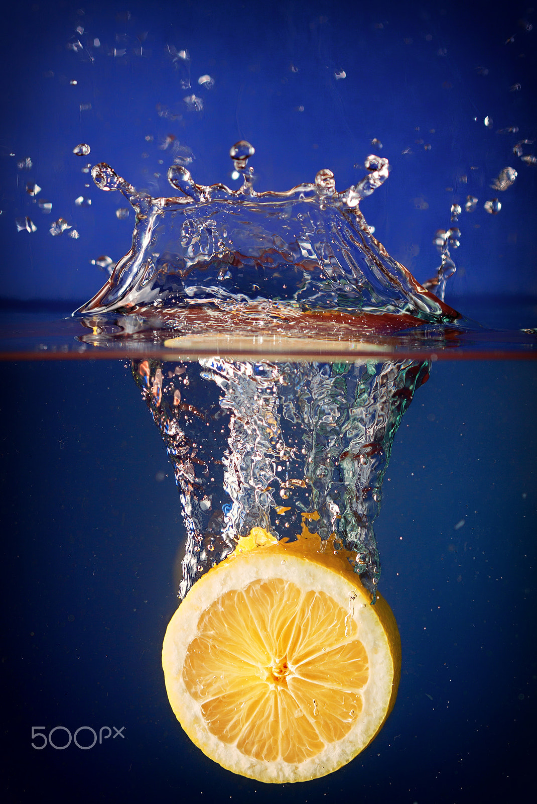 Canon EOS 50D sample photo. A splash of lemon photography