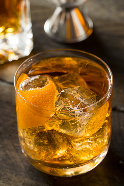 Canon EF 100mm F2.8L Macro IS USM sample photo. Boozy homemade old fashioned bourbon on the rocks photography