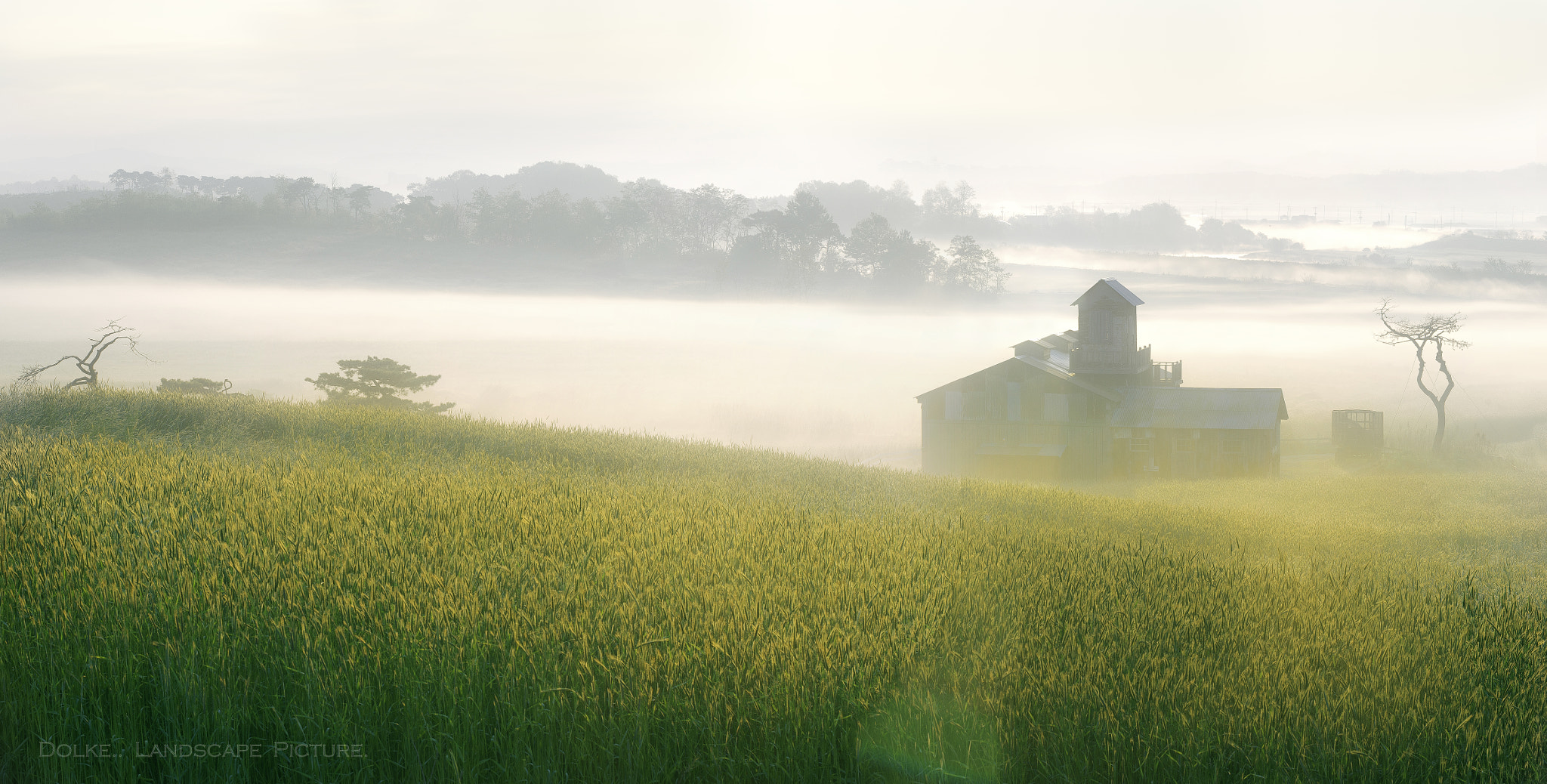 Sigma 70-200mm F2.8 EX DG Macro HSM II sample photo. Sunrise of farmland photography