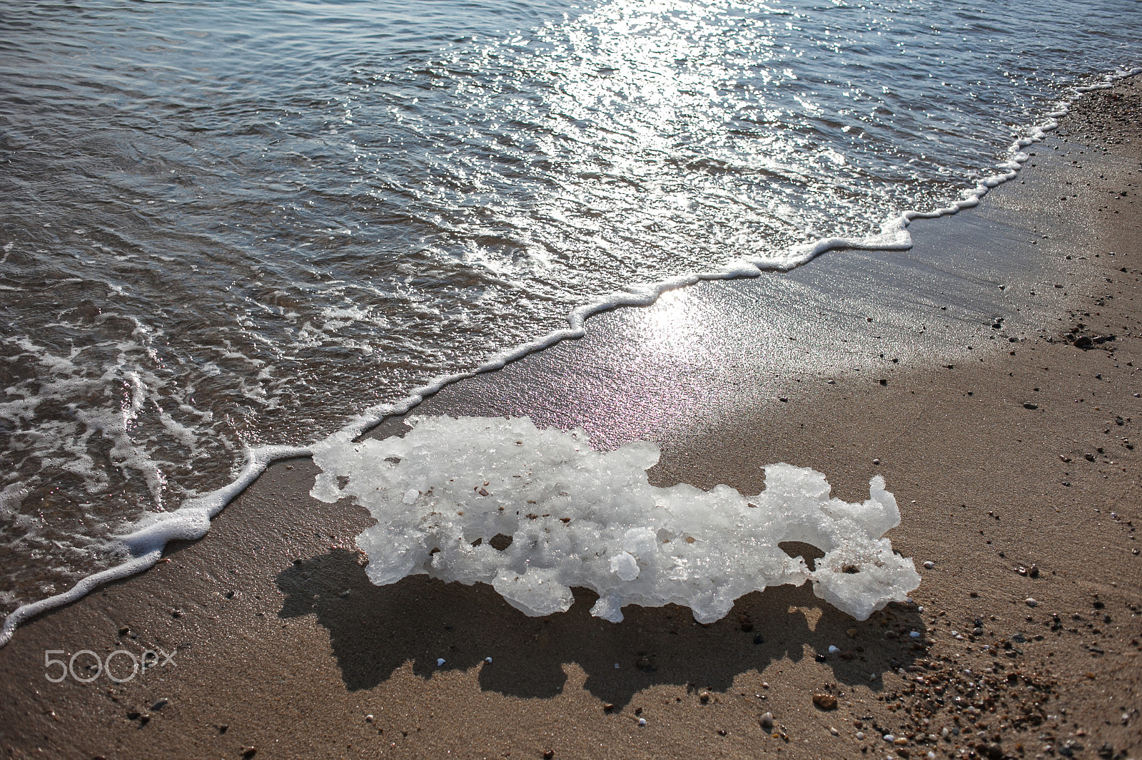 Canon EOS 5D Mark II + Canon EF 35mm F2 sample photo. Beach ice photography