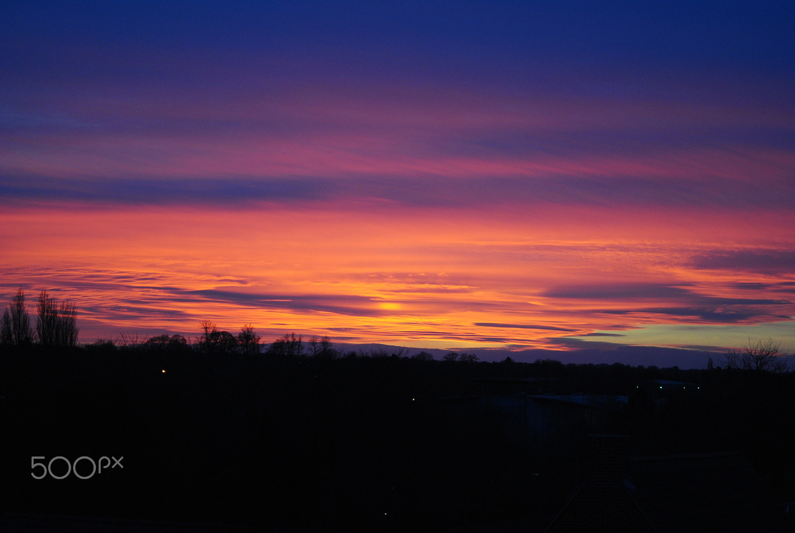 Sigma 70-300mm F4-5.6 APO DG Macro sample photo. Sunset in england photography