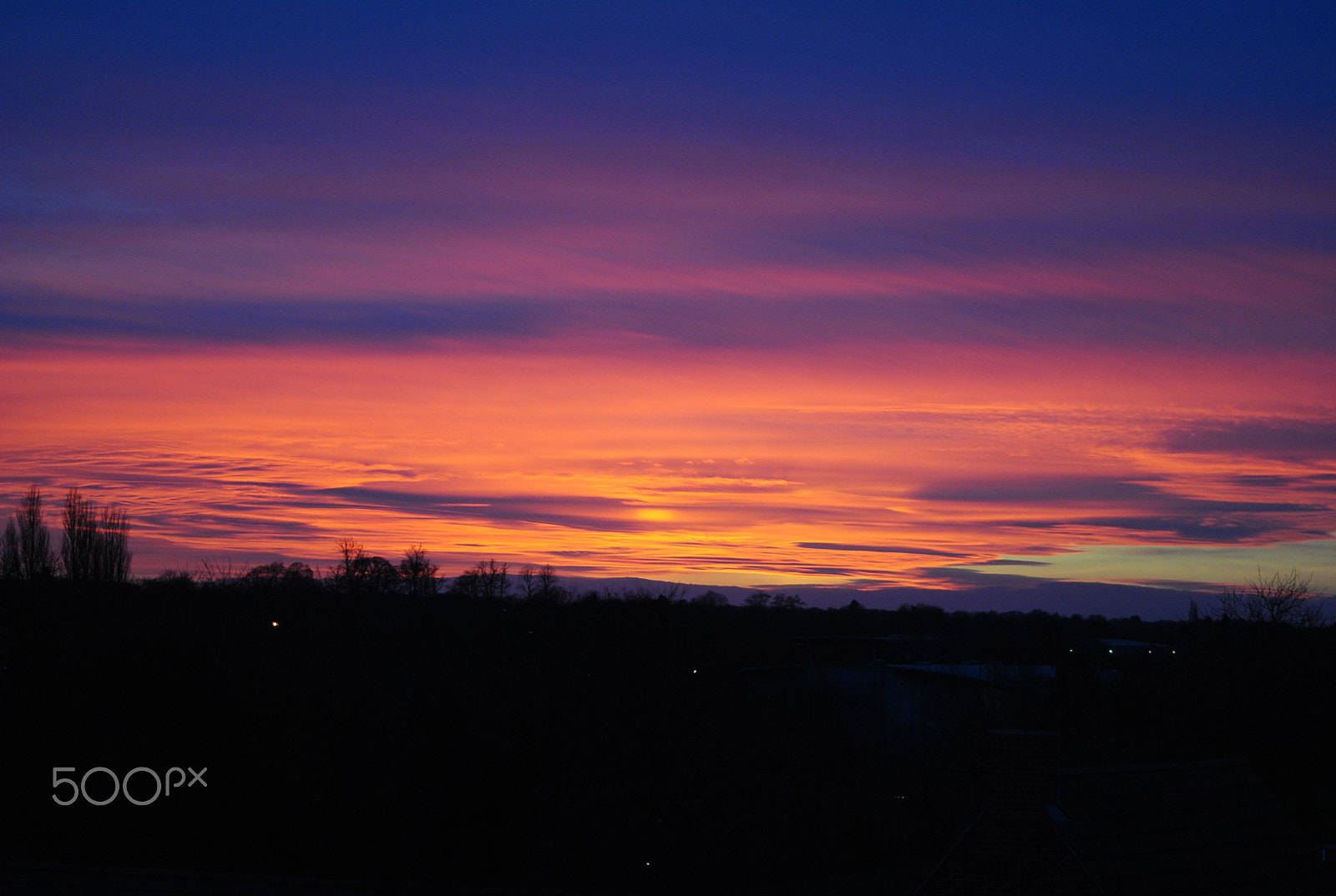 Nikon D3000 + Sigma 70-300mm F4-5.6 APO DG Macro sample photo. Sunset in england photography