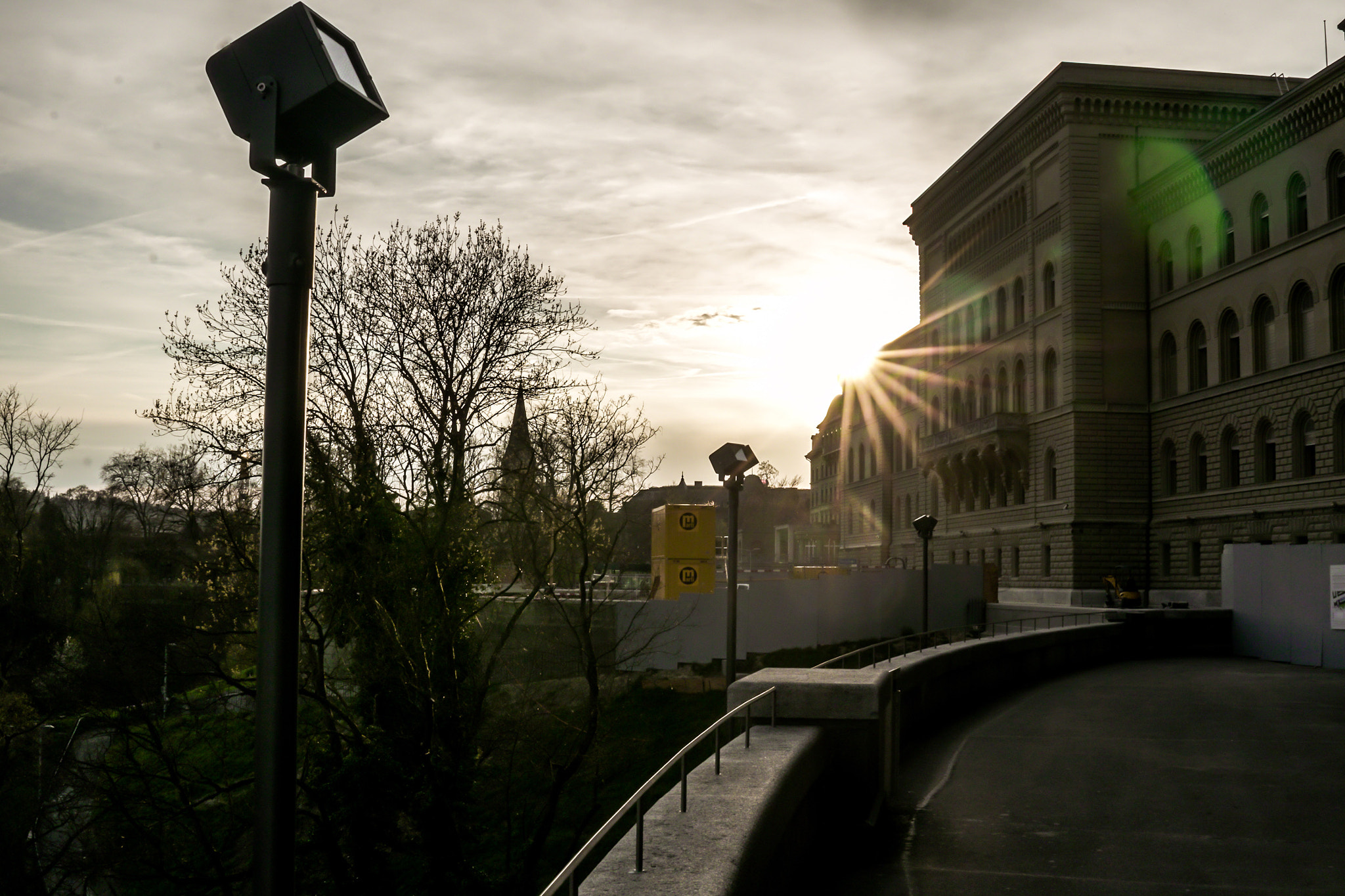 Sony a6300 + Sony FE 28mm F2 sample photo. Sunset at bern city photography
