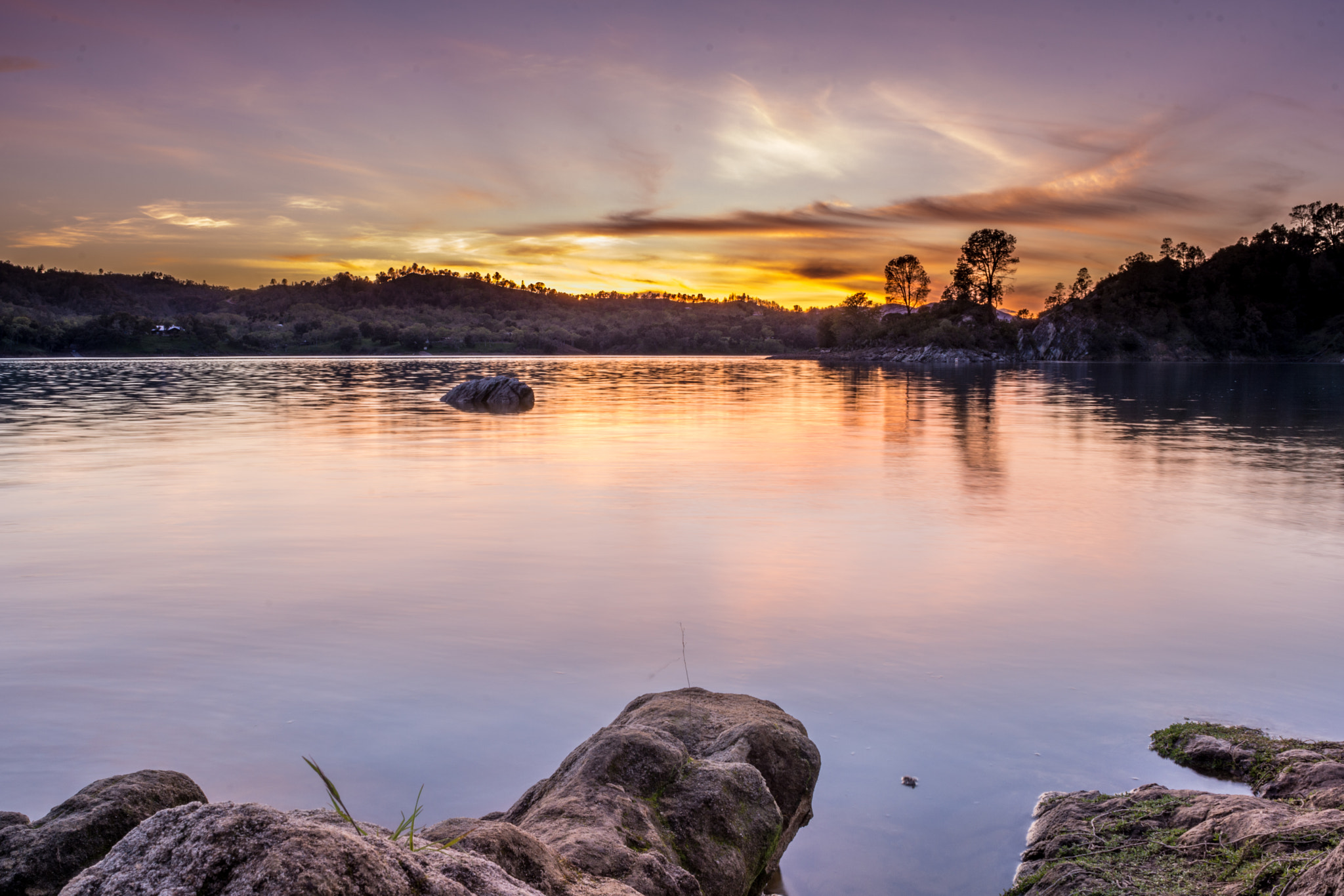 Nikon D7200 sample photo. Beautiful colors of sunset @ lake nacimiento, ca photography