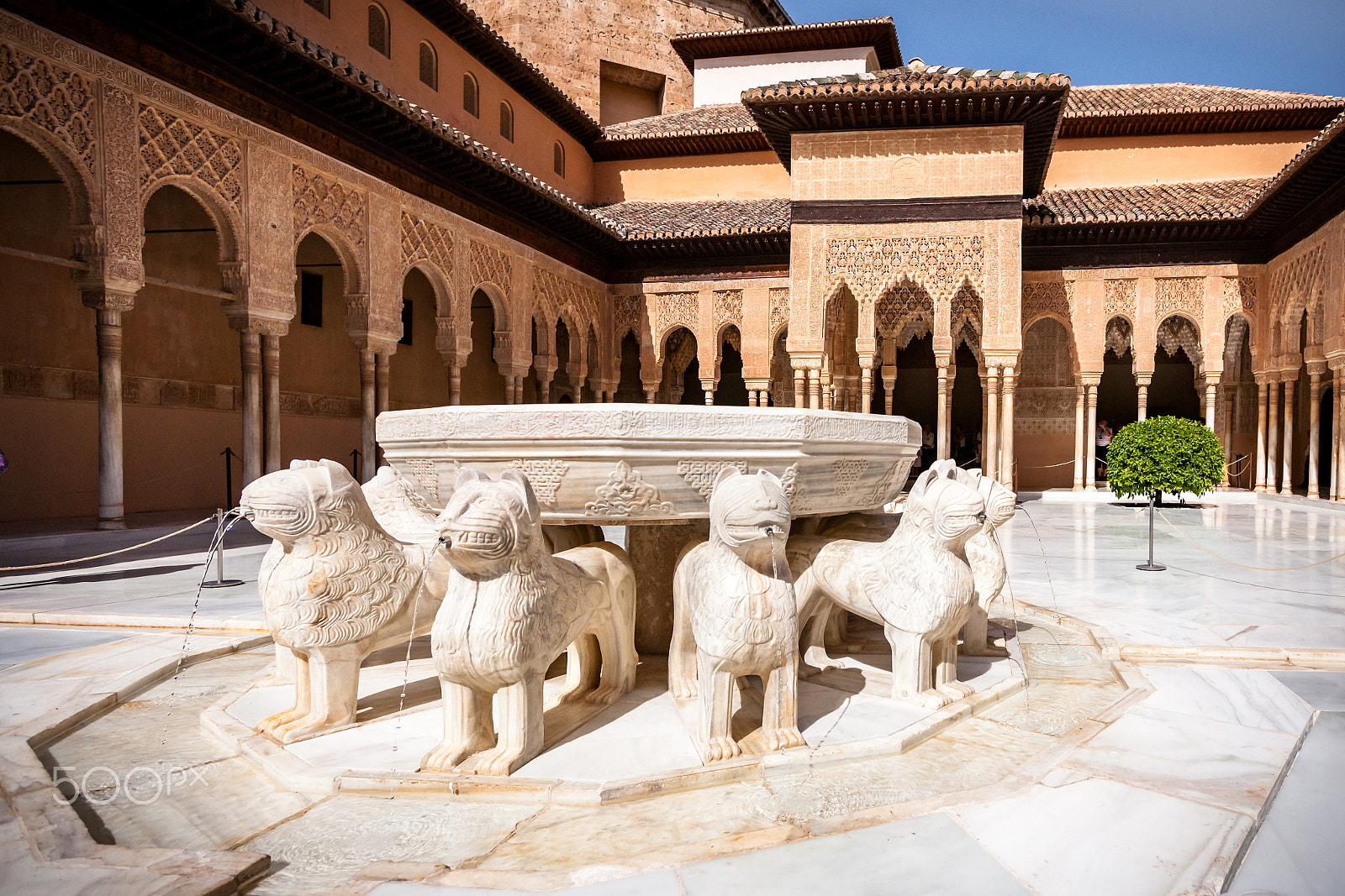 Sony Vario-Sonnar T* 16-35mm F2.8 ZA SSM sample photo. The court of lions, granada, alhambra, spain photography