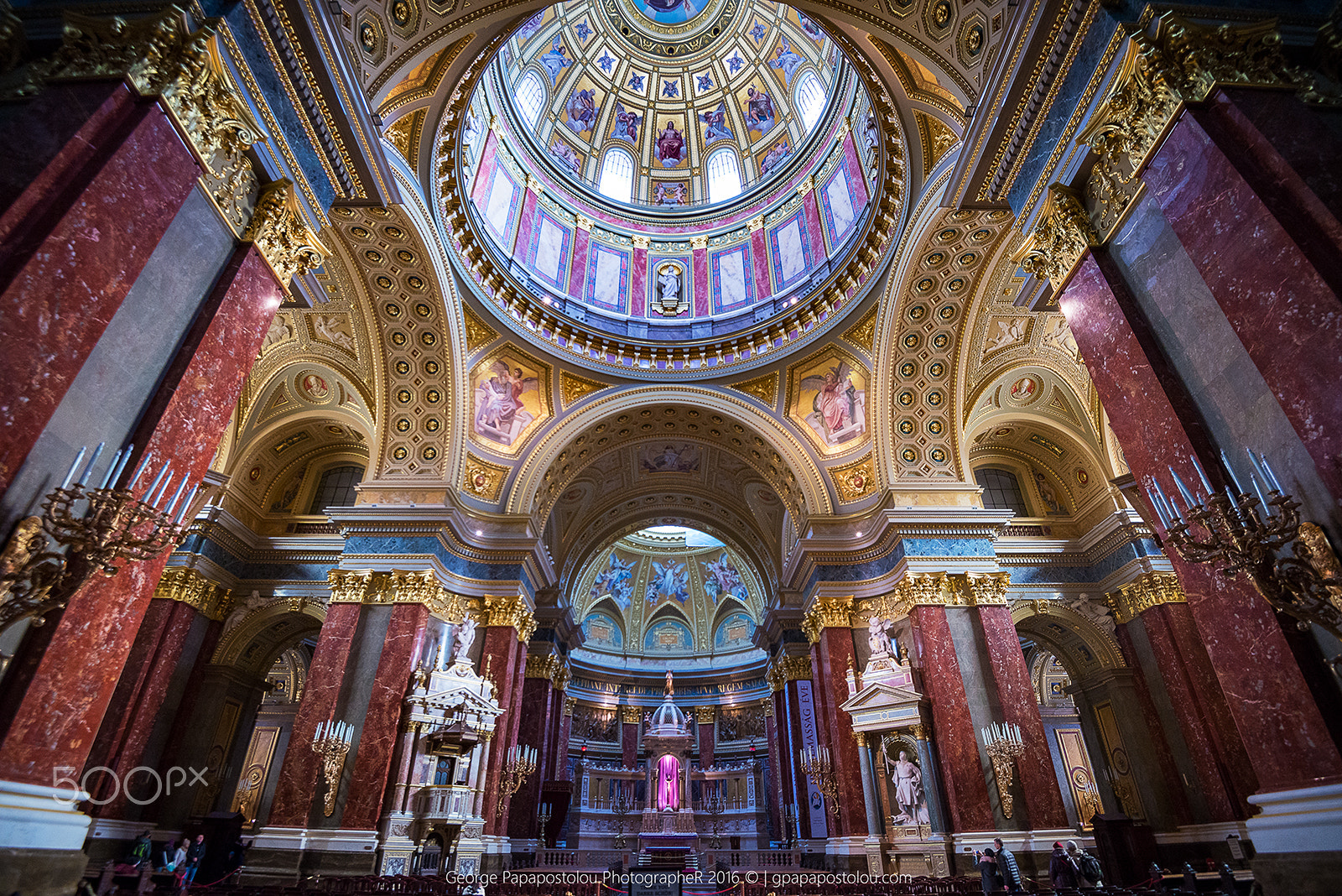 Nikon D610 sample photo. St. stephen's basilica budapest photography