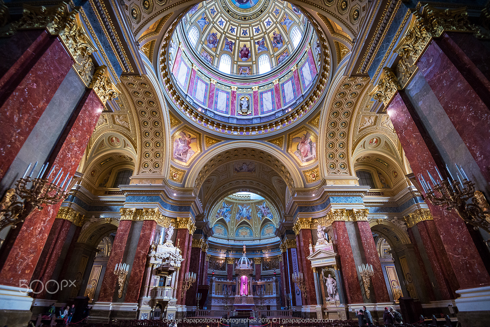 Nikon D610 + Nikon AF-S Nikkor 16-35mm F4G ED VR sample photo. St. stephen's basilica budapest photography