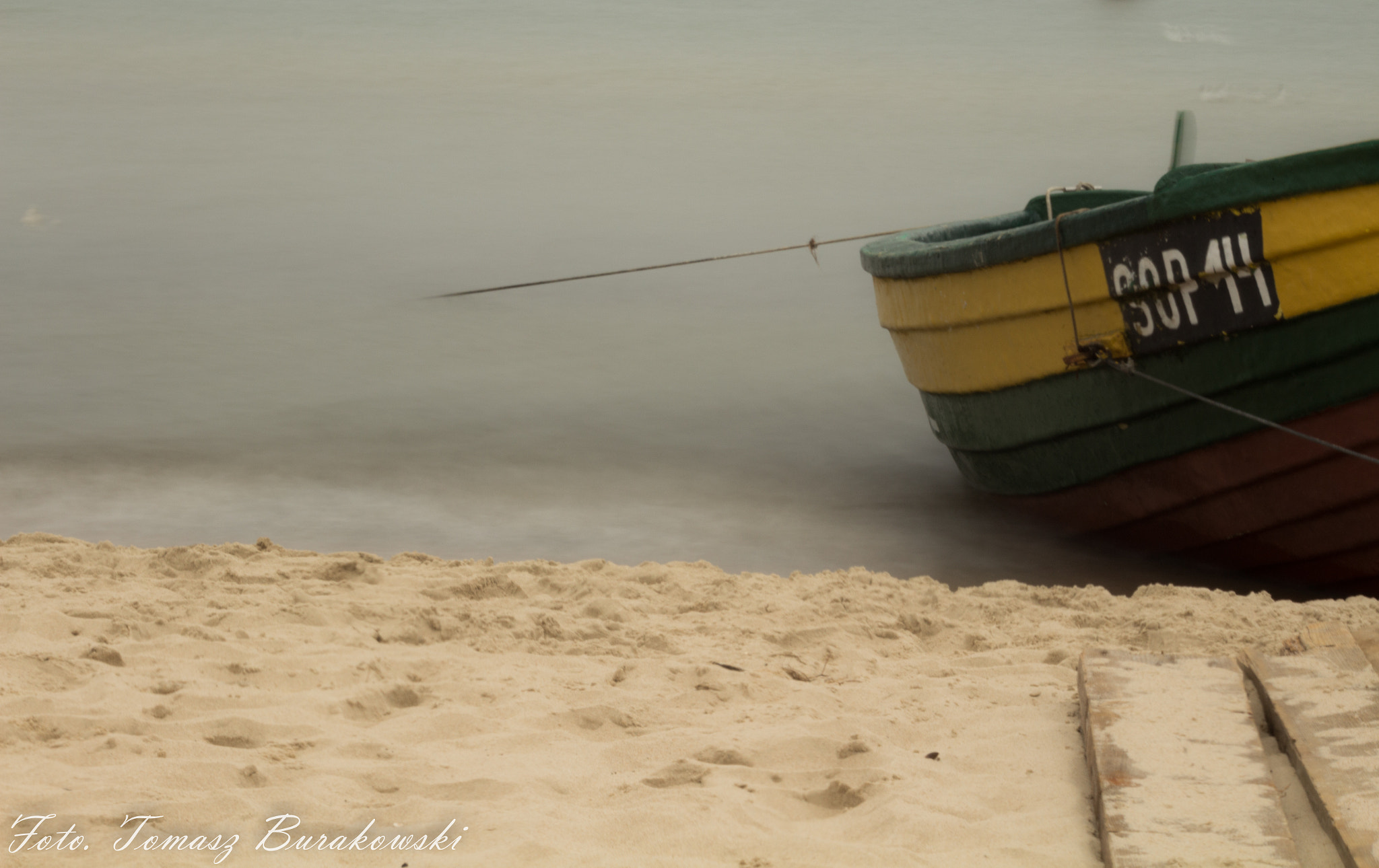 Sigma 70-300mm F4-5.6 APO DG Macro sample photo. Boat in the mist photography