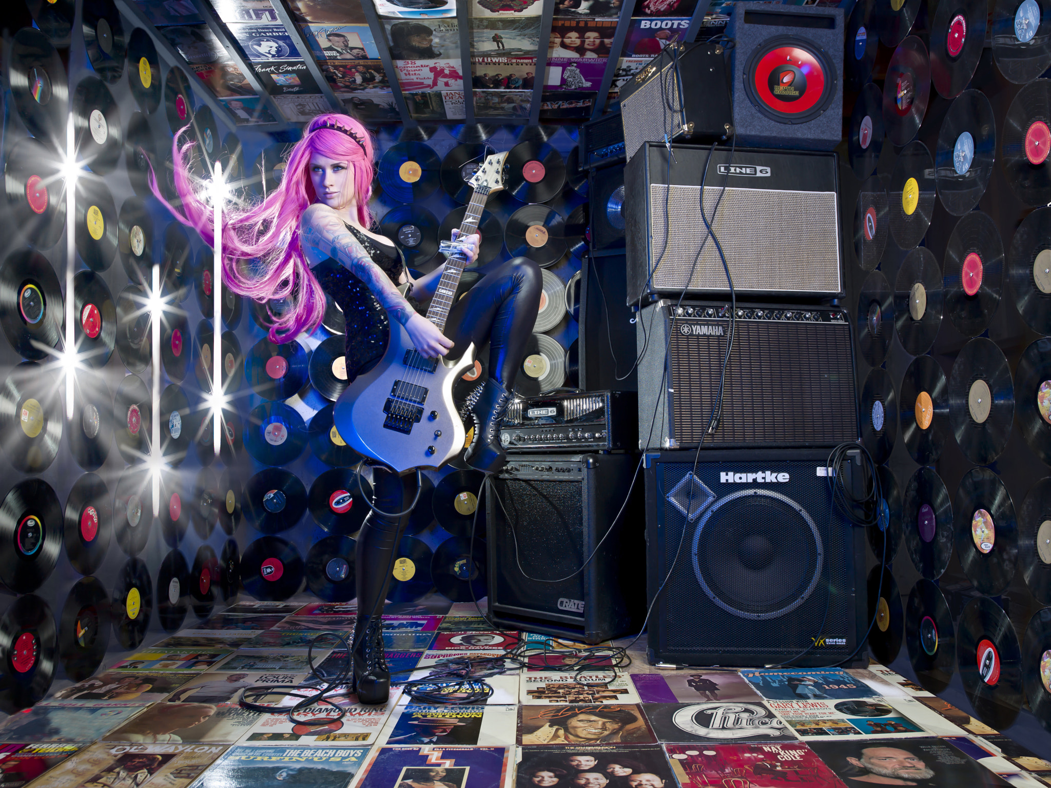 Hasselblad H4D sample photo. Rocker girl photography