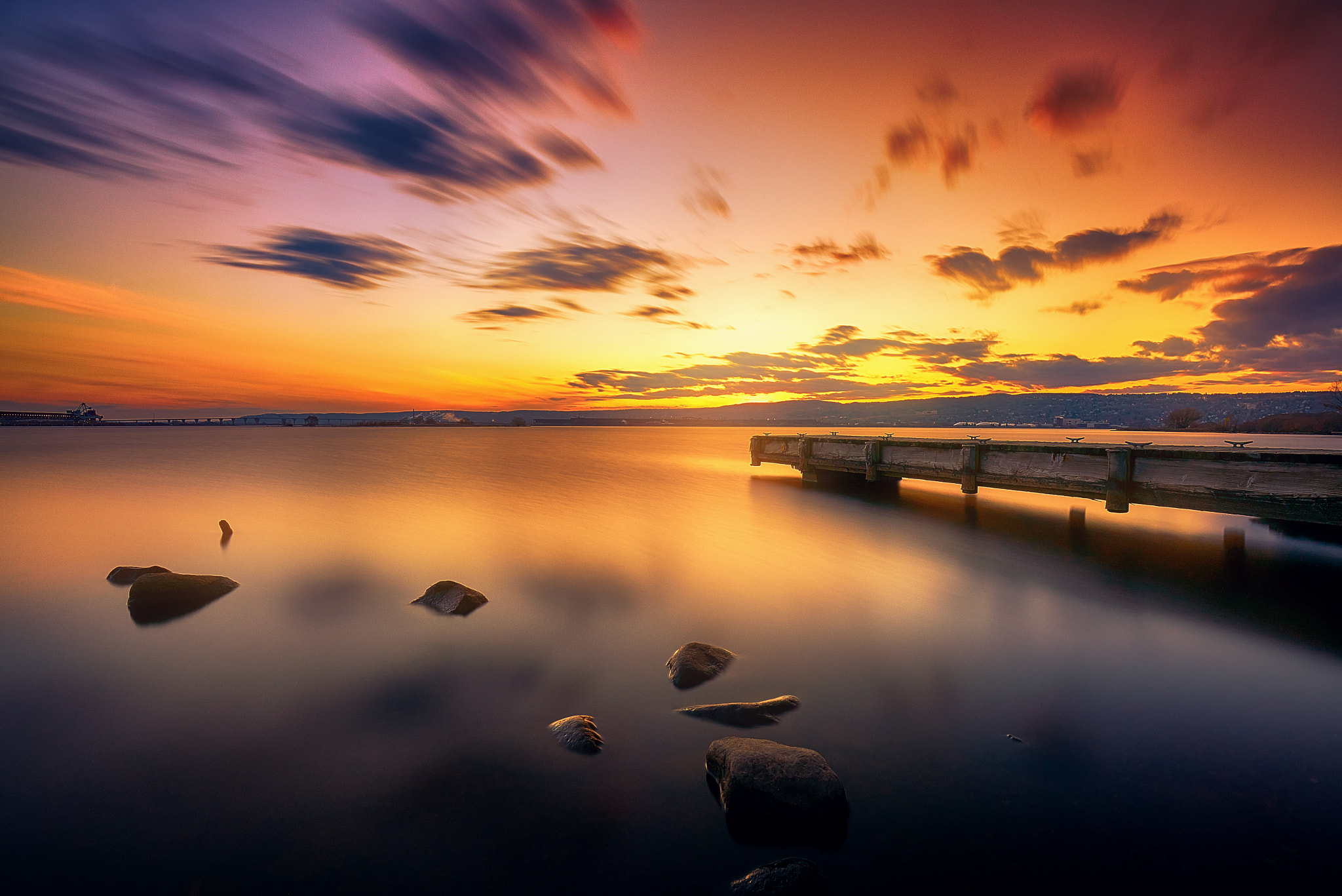 Sony a7R II + Canon EF 16-35mm F4L IS USM sample photo. The sunset at lake superior photography