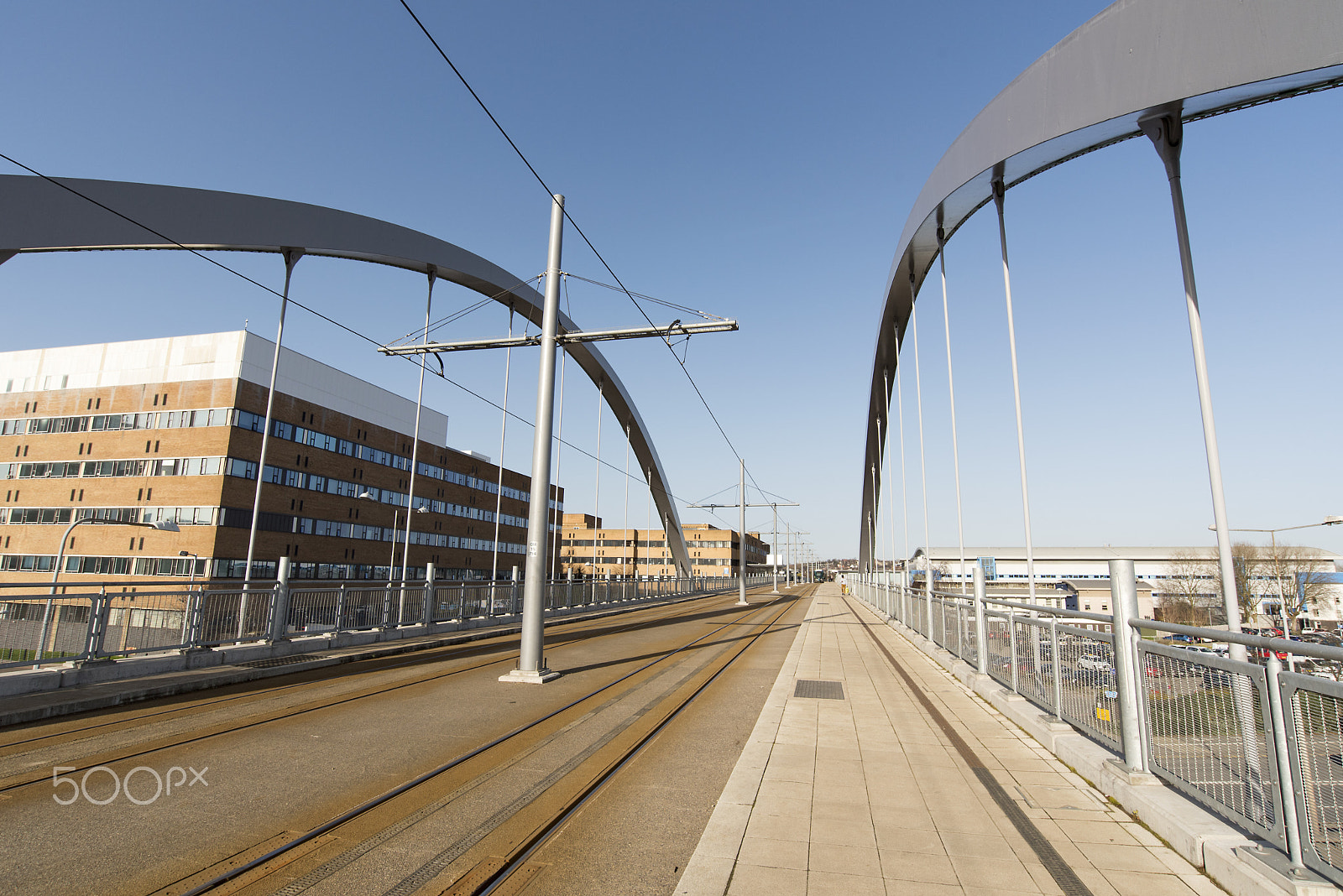 Nikon D750 + Nikon AF-S Nikkor 18-35mm F3.5-4.5G ED sample photo. Tram bridge photography